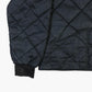 Quilted Bomber Jacket - Black