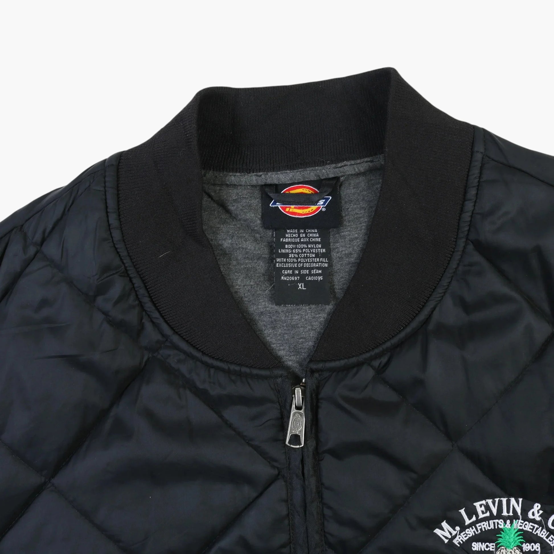 Quilted Bomber Jacket - Black