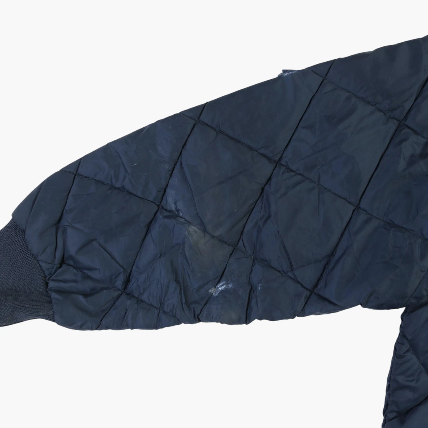 Quilted Bomber Jacket - Navy