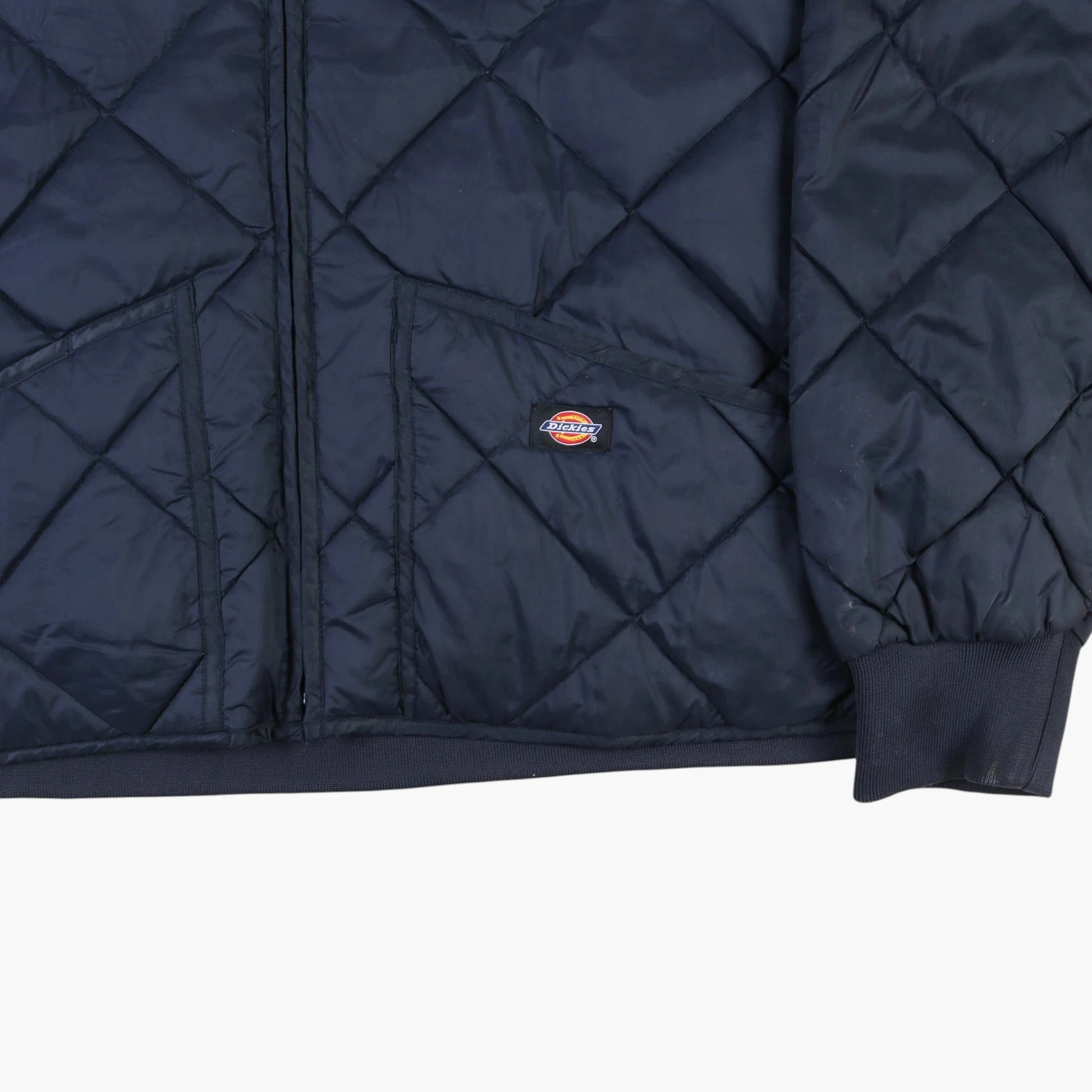Quilted Bomber Jacket - Navy