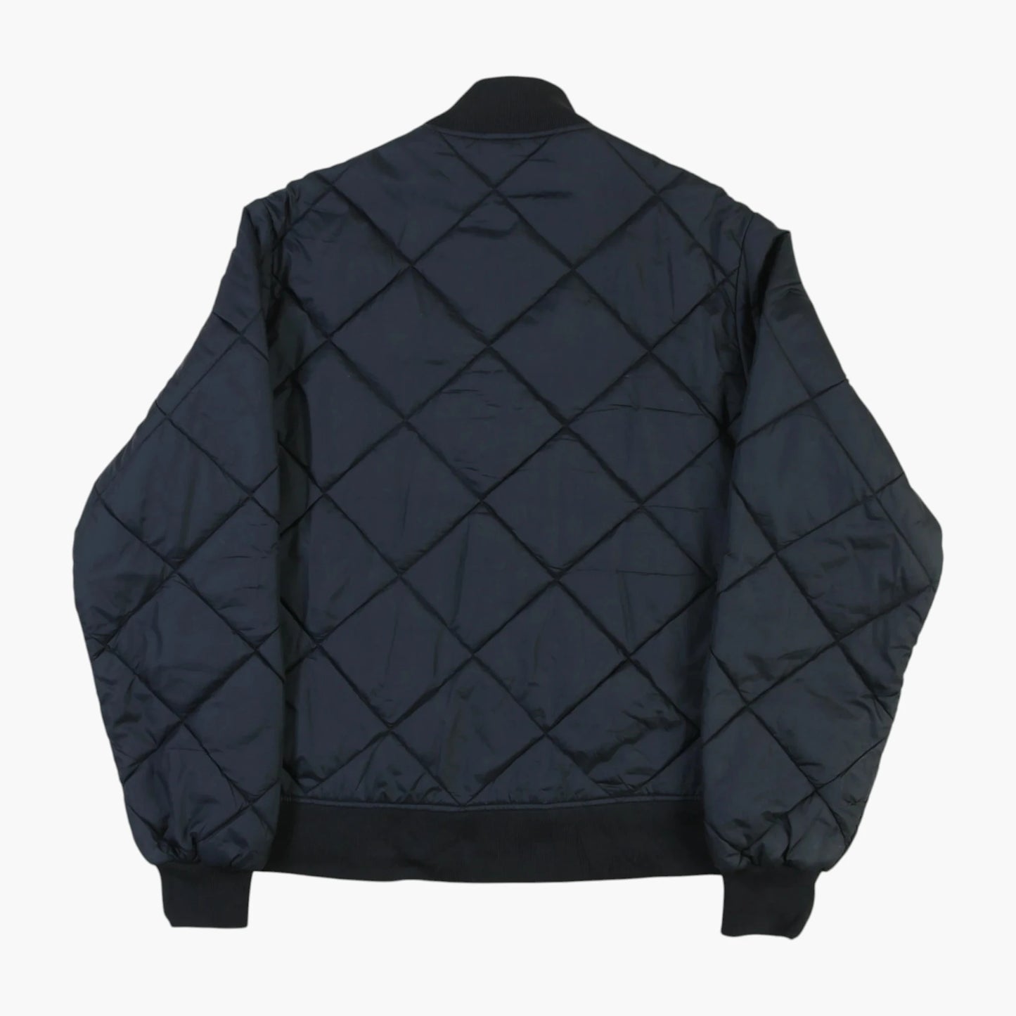 Quilted Bomber Jacket - Black