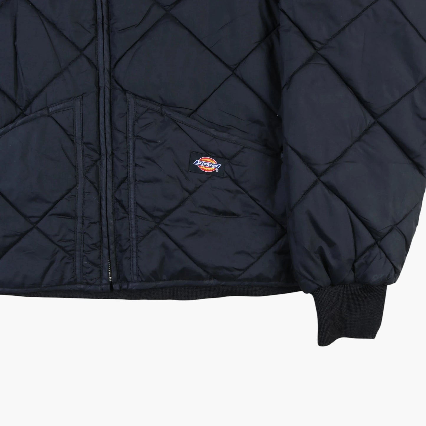 Quilted Bomber Jacket - Black