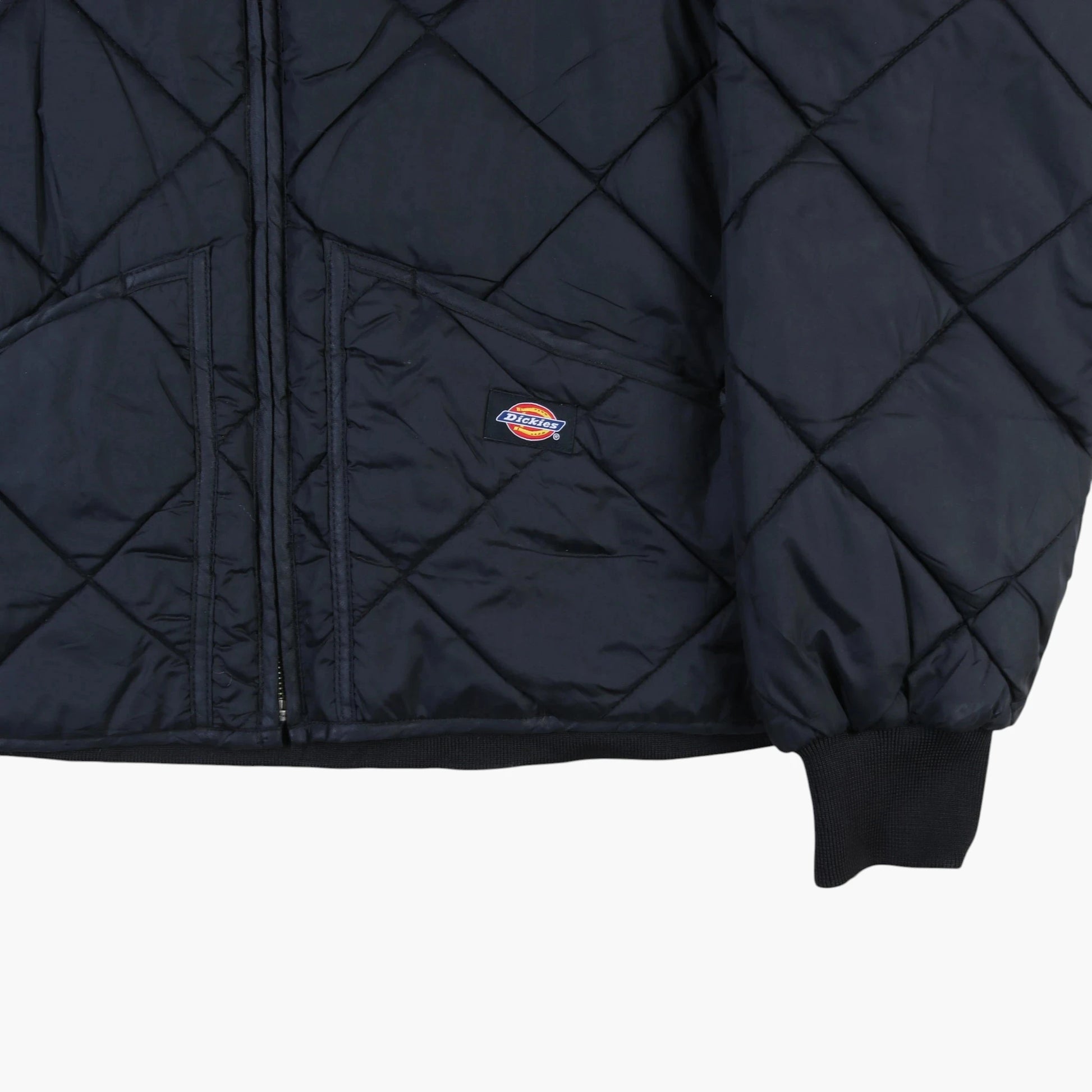 Quilted Bomber Jacket - Black