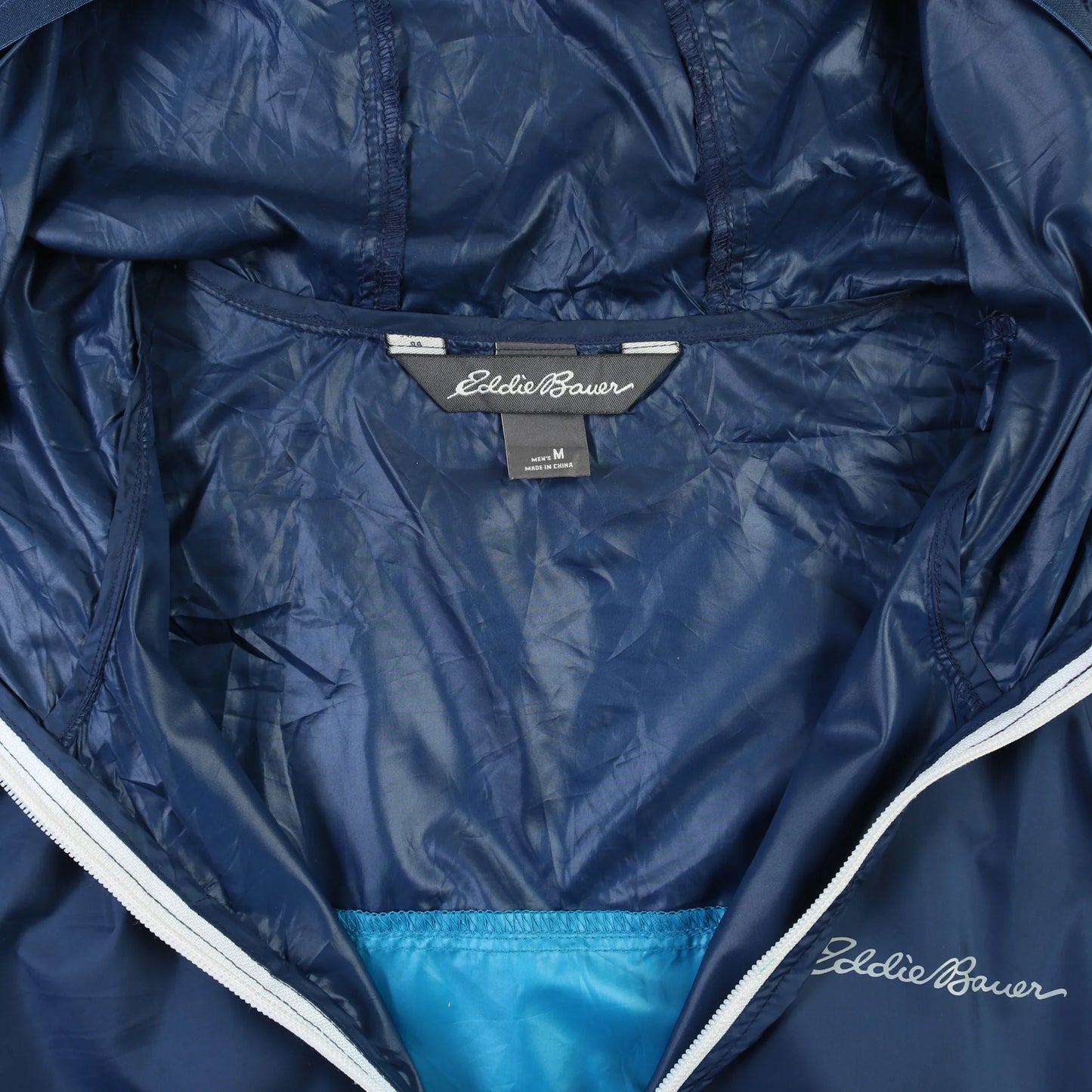 Hooded Windbreaker Jacket - Blue