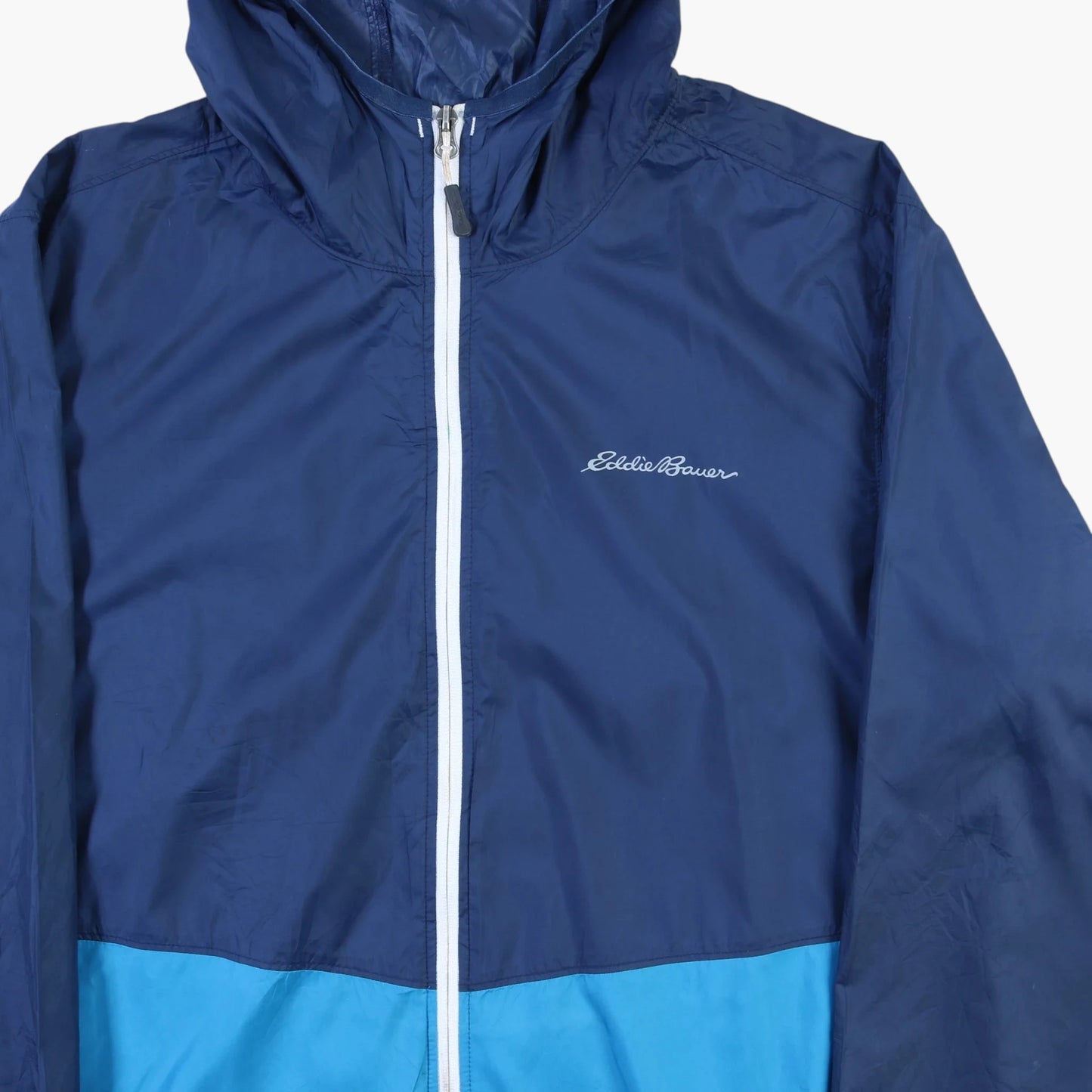 Hooded Windbreaker Jacket - Blue