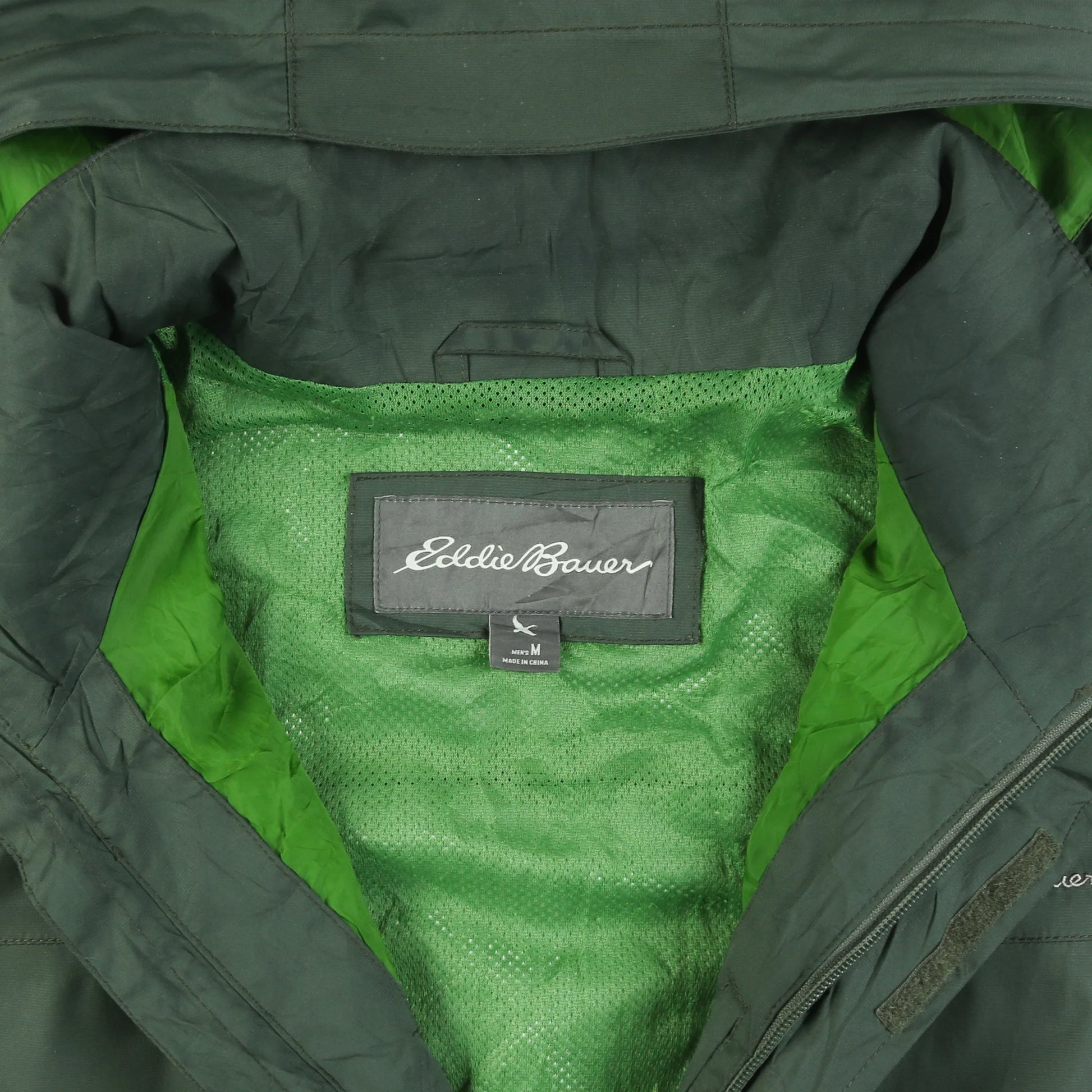 Hooded Windbreaker Jacket - Green