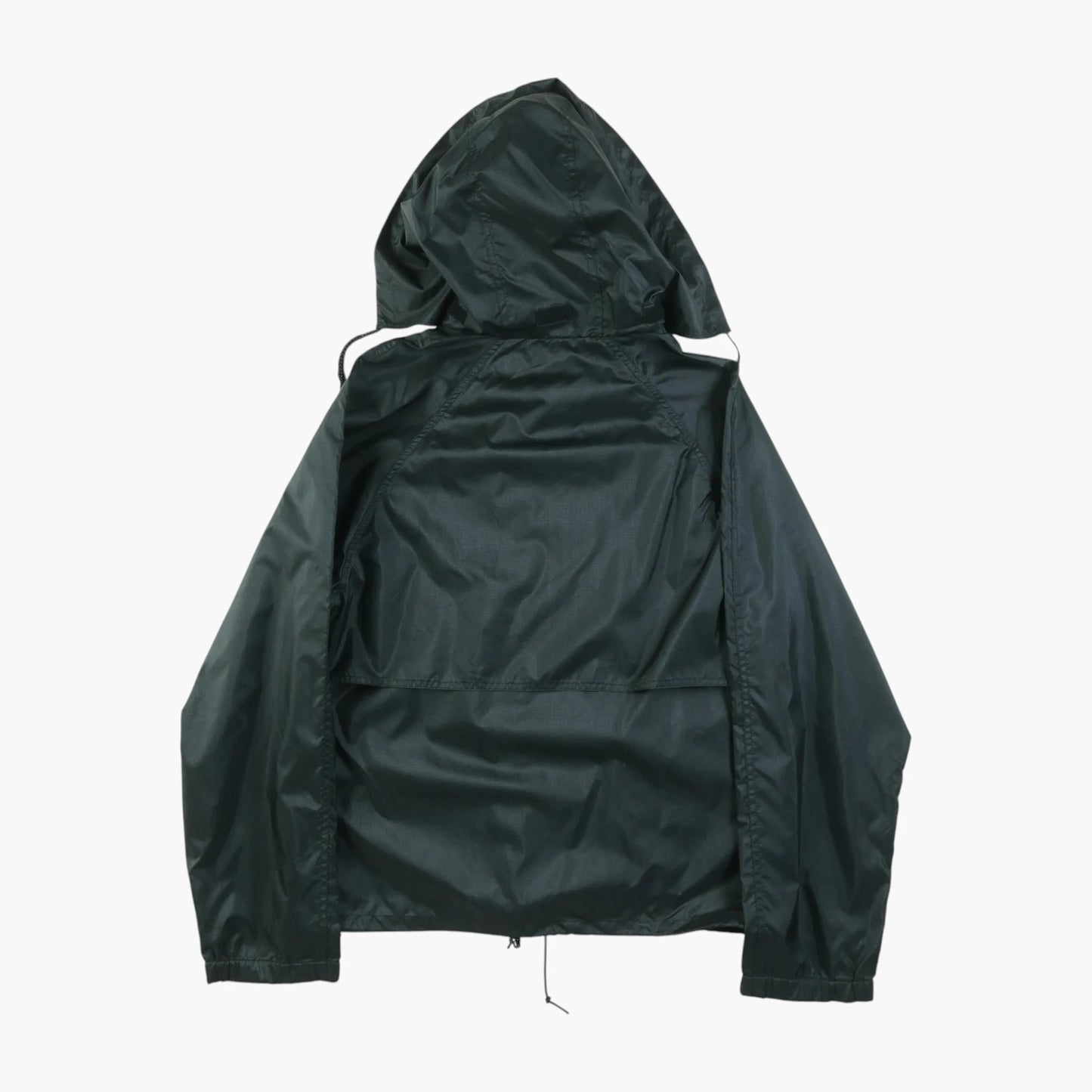 Hooded Windbreaker Jacket - Black