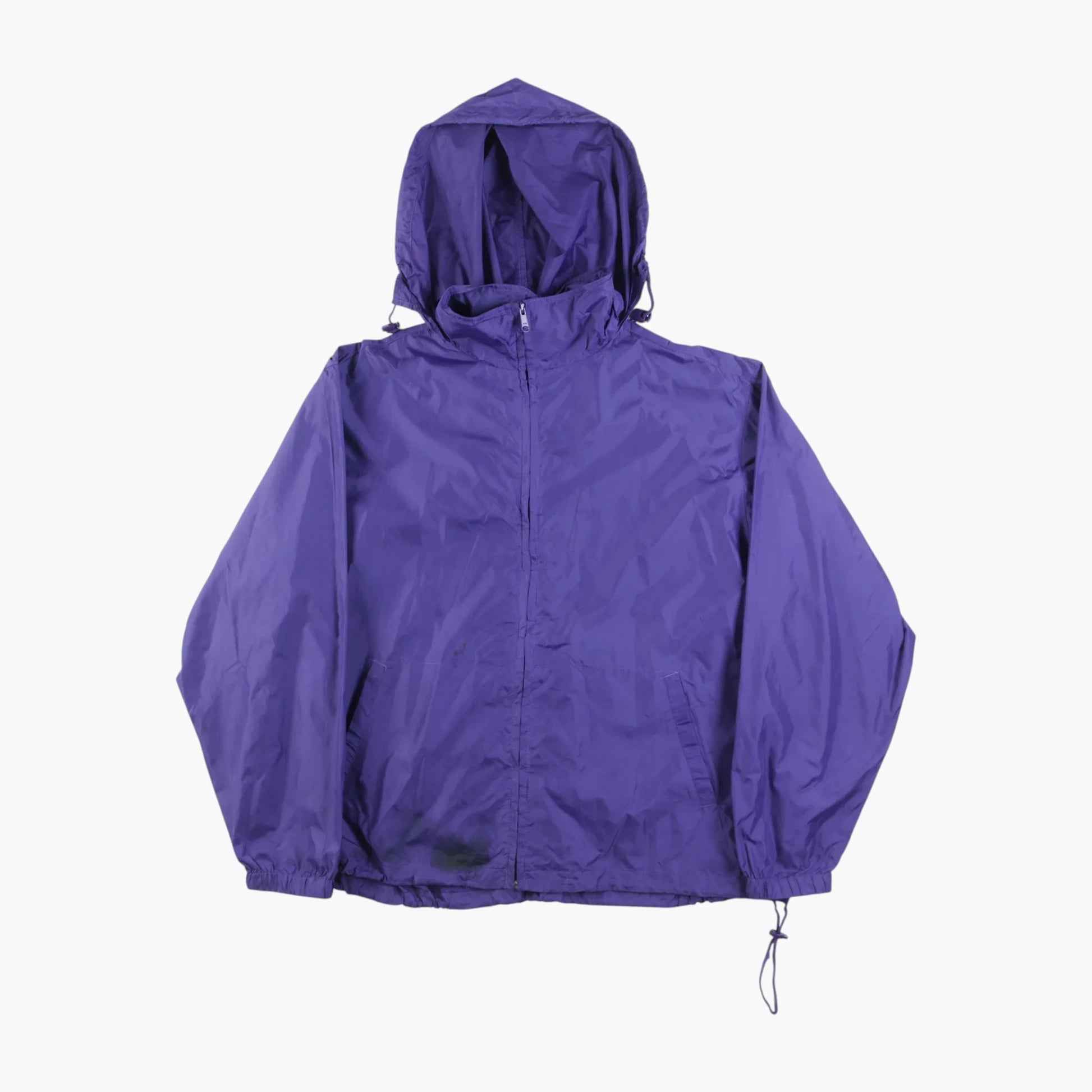 Hooded Windbreaker Jacket - Purple