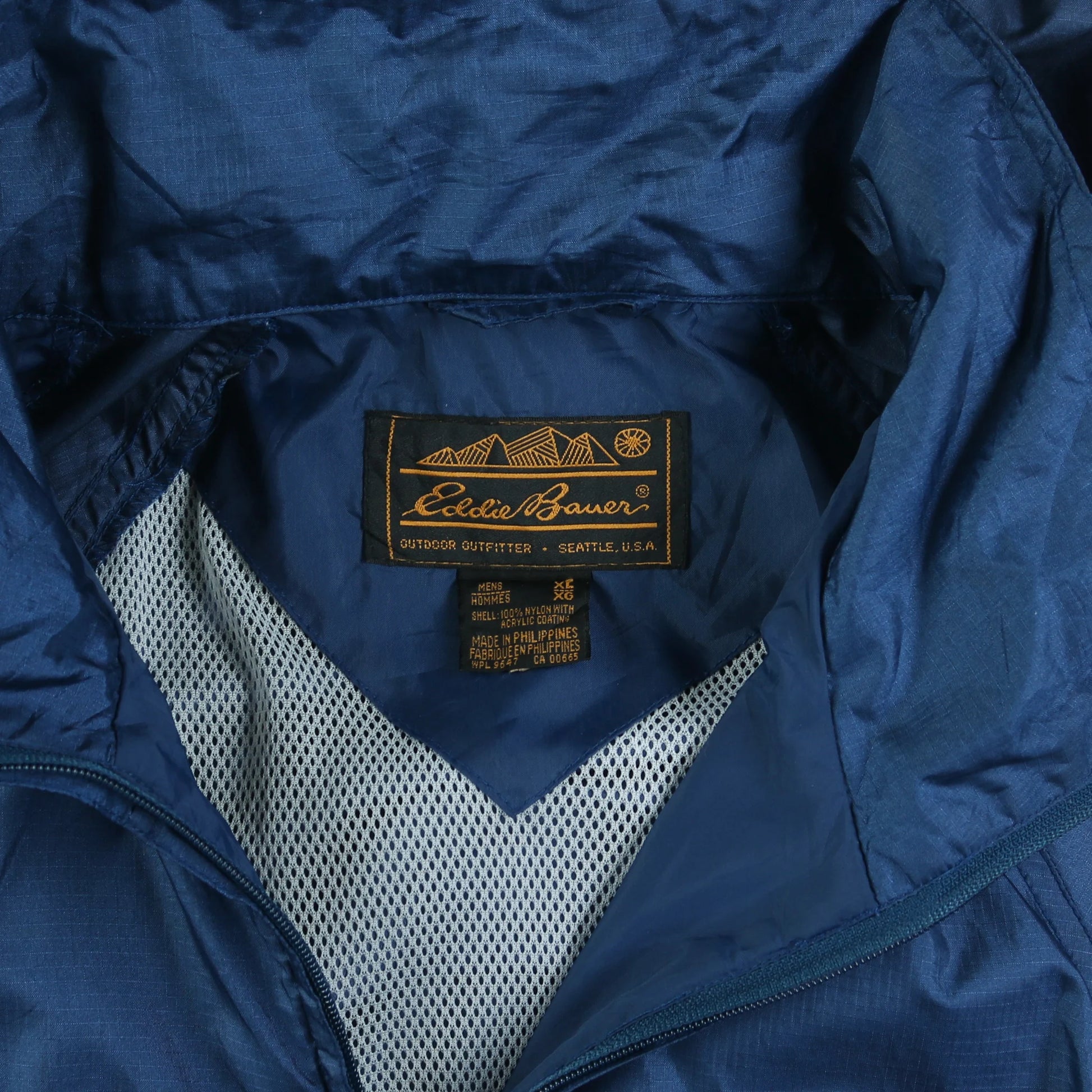 Hooded Windbreaker Jacket - Blue