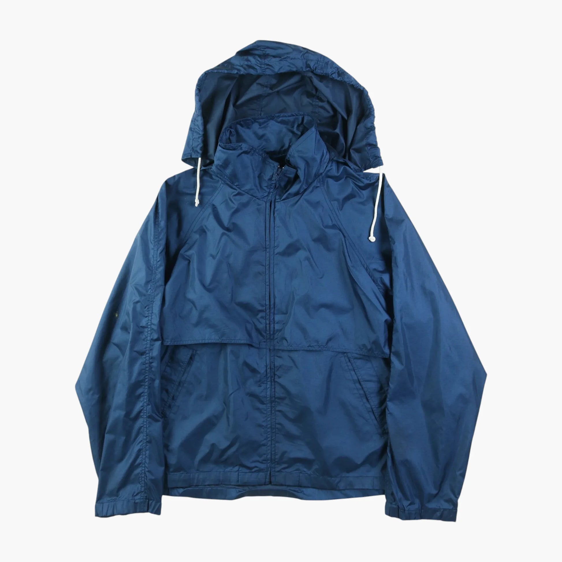 Hooded Windbreaker Jacket - Blue