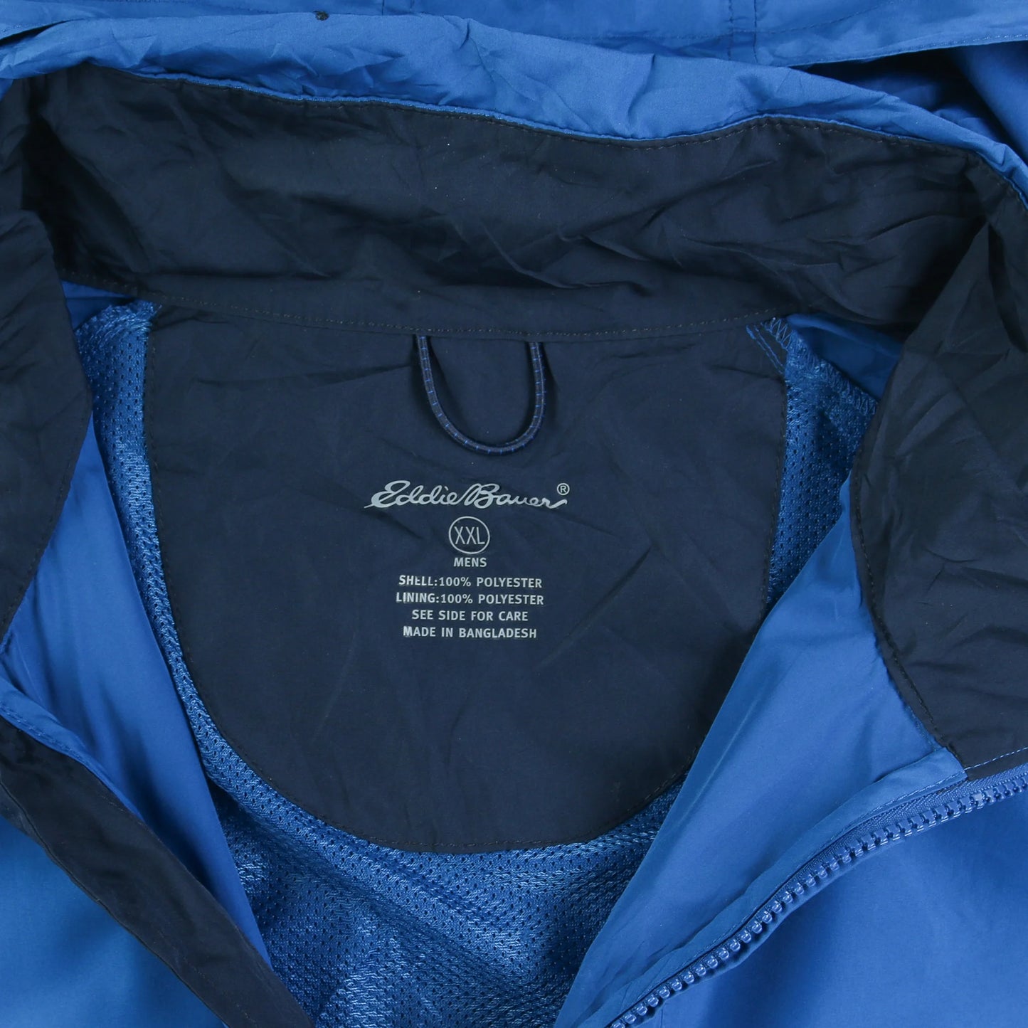 Hooded Windbreaker Jacket - Blue