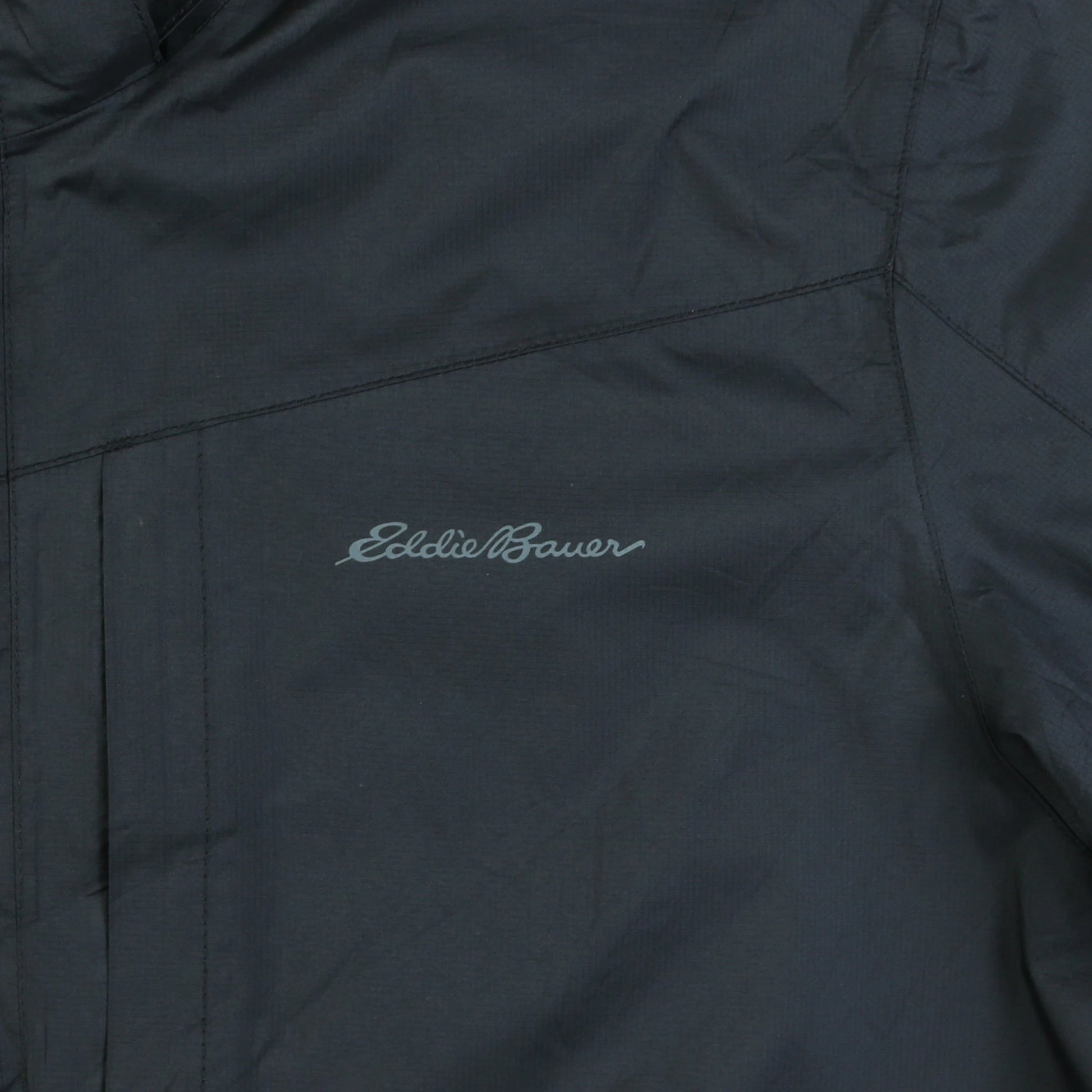 Hooded Windbreaker Jacket - Black