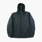 Hooded Windbreaker Jacket - Black