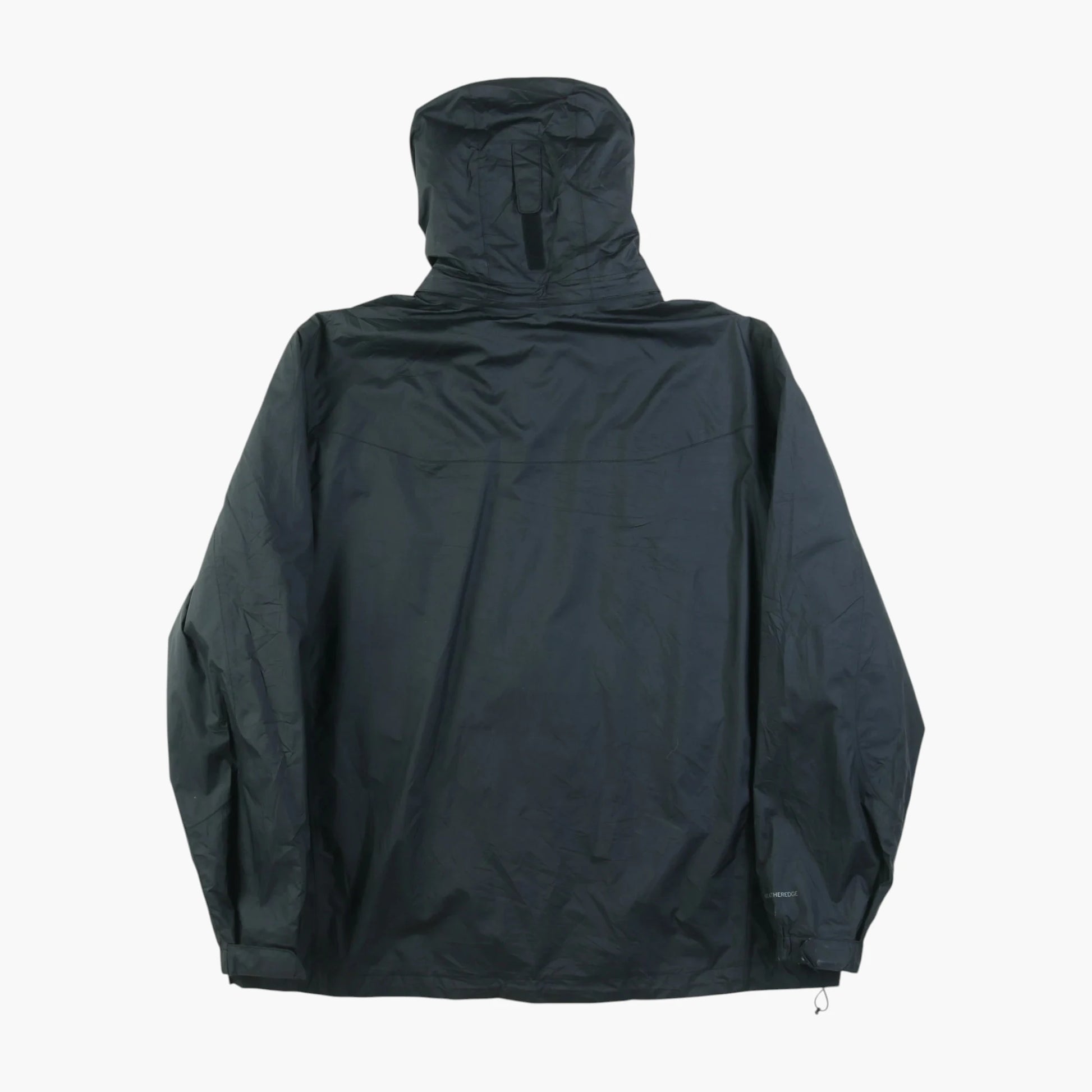 Hooded Windbreaker Jacket - Black