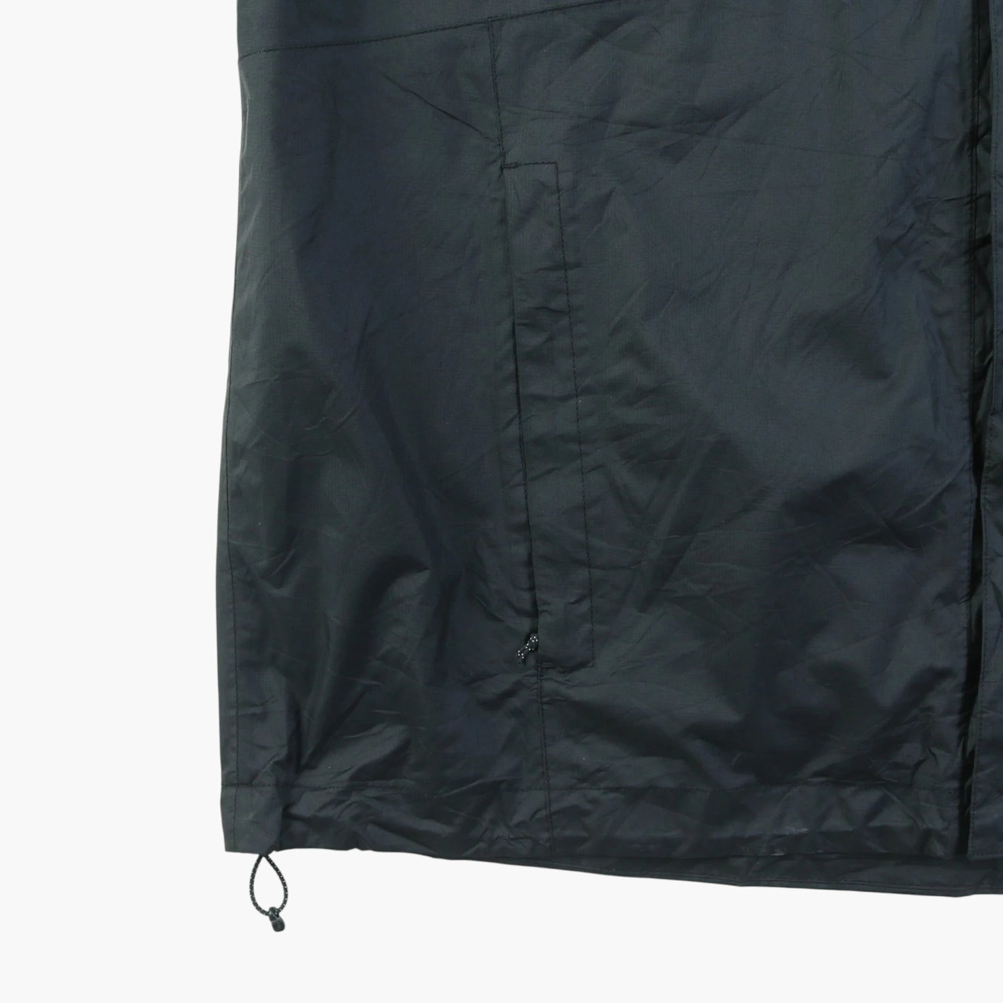 Hooded Windbreaker Jacket - Black