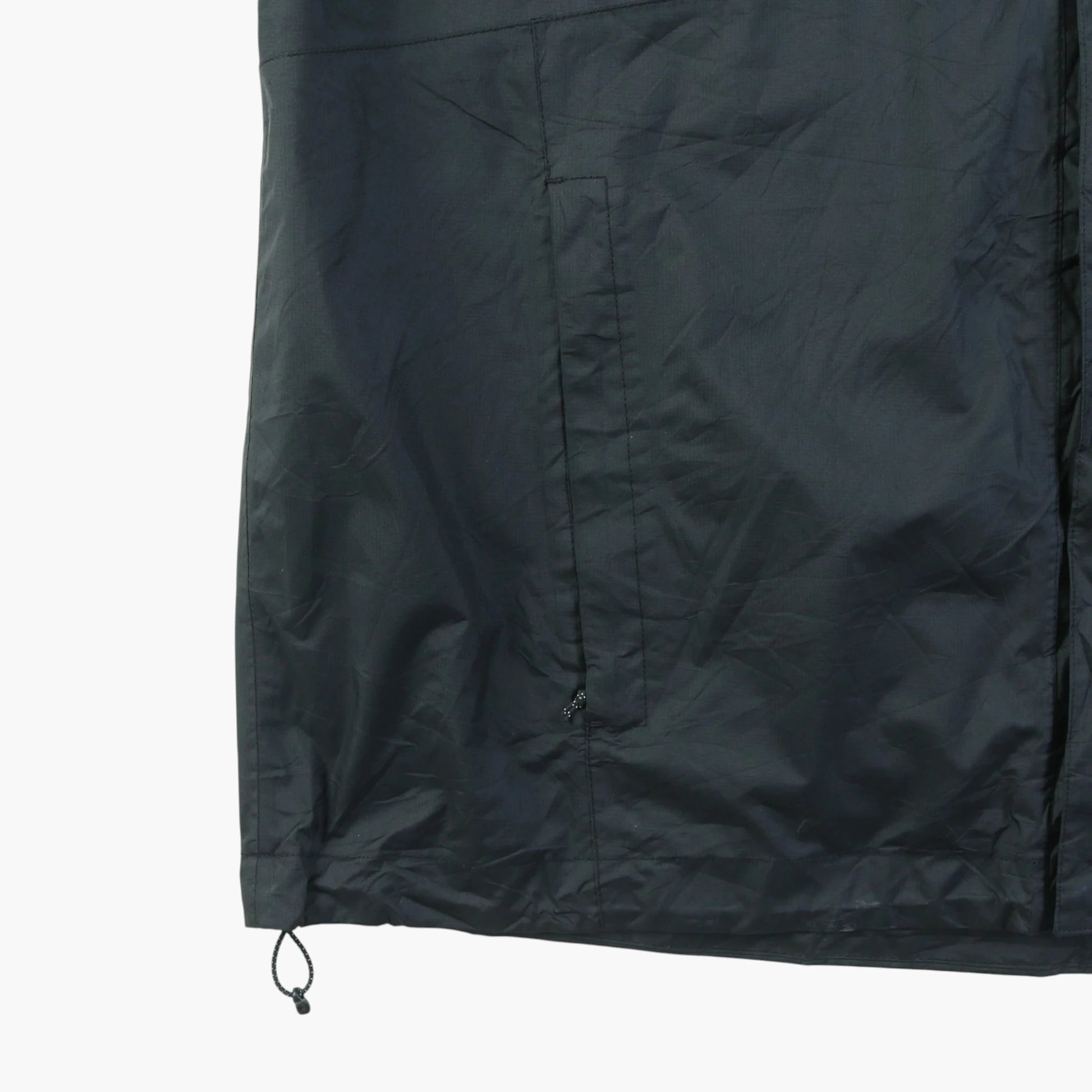 Hooded Windbreaker Jacket - Black