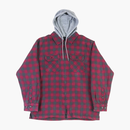 Vintage Flannel Hooded Overshirt