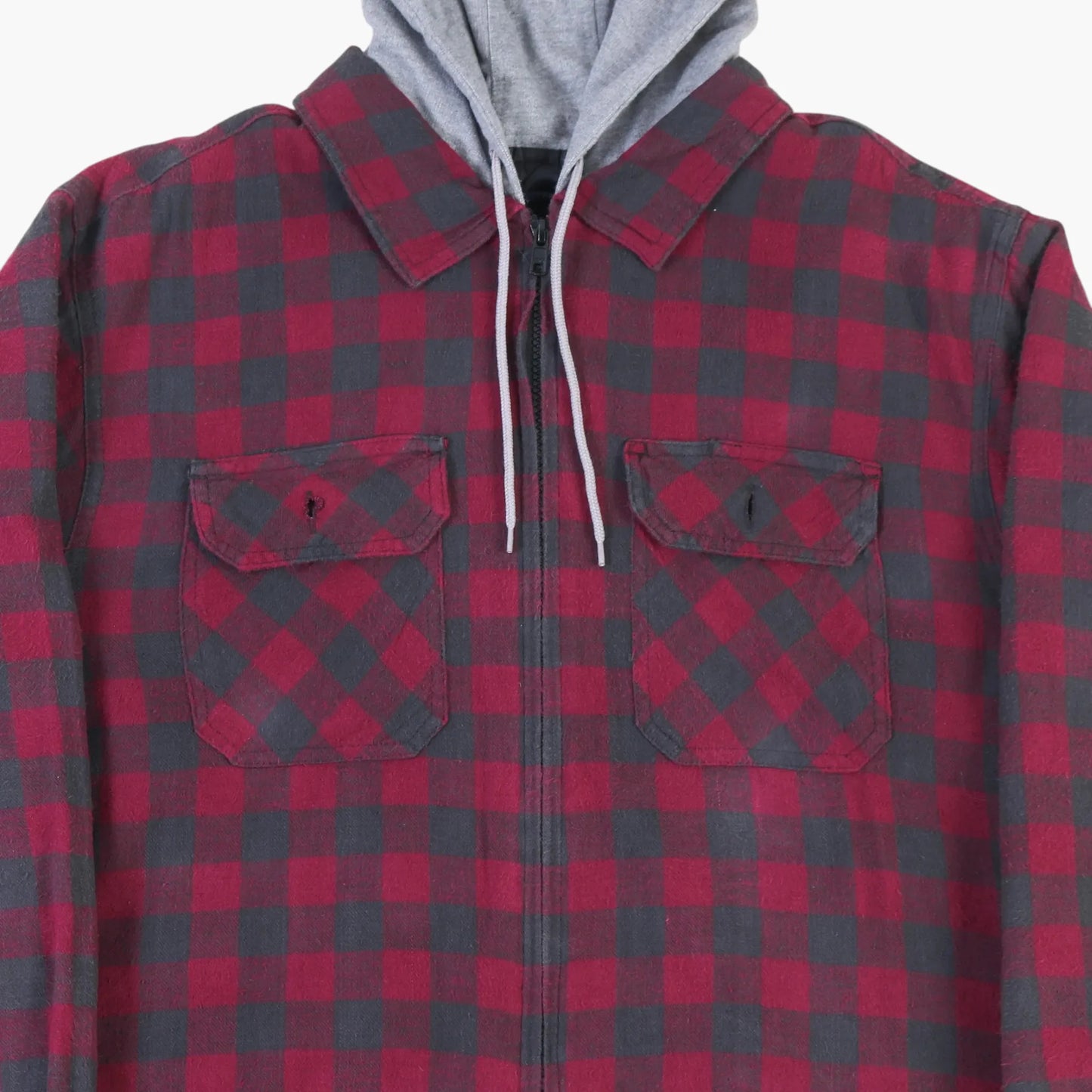 Vintage Flannel Hooded Overshirt