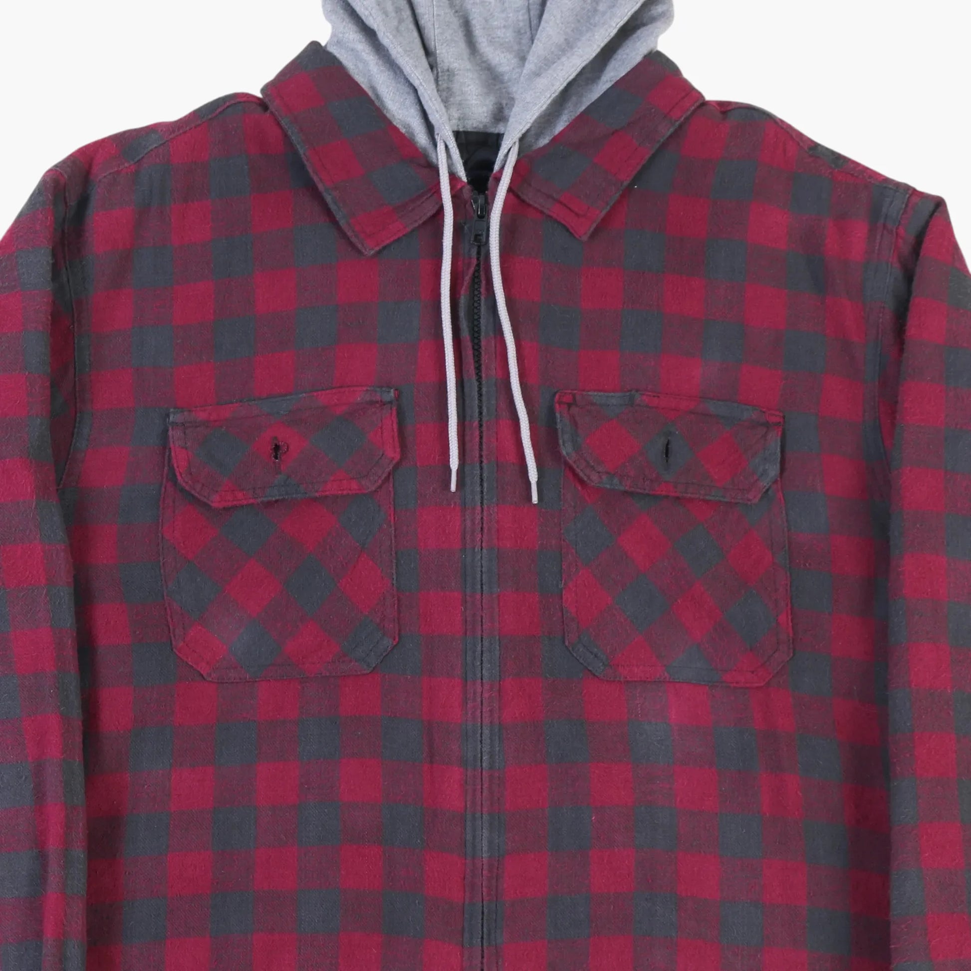 Vintage Flannel Hooded Overshirt
