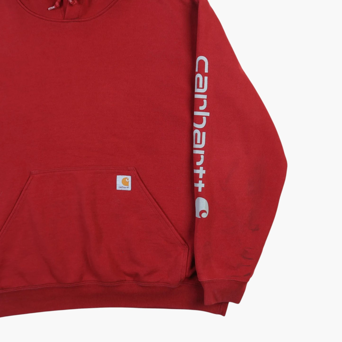 Vintage Hooded Sweatshirt - Red