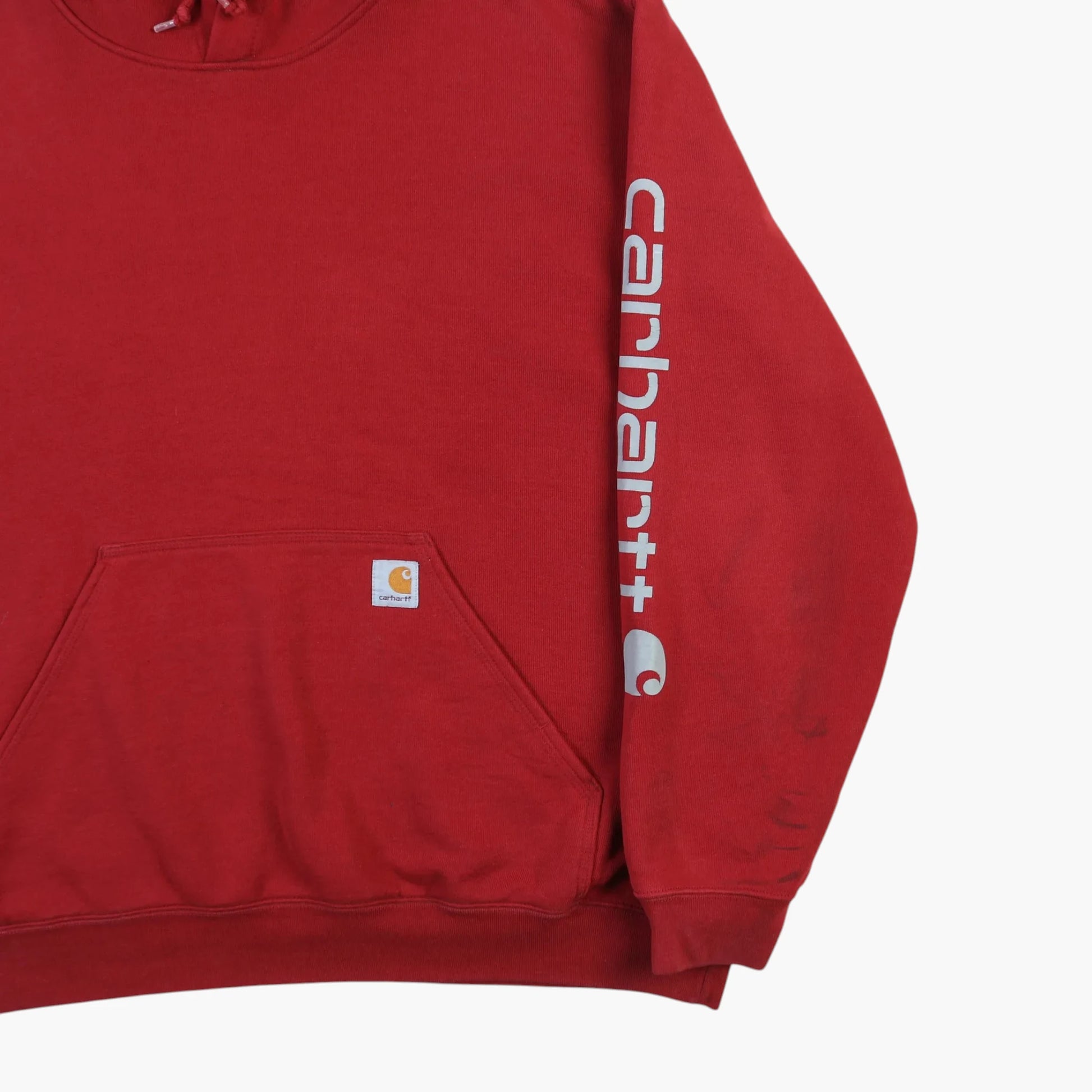 Vintage Hooded Sweatshirt - Red