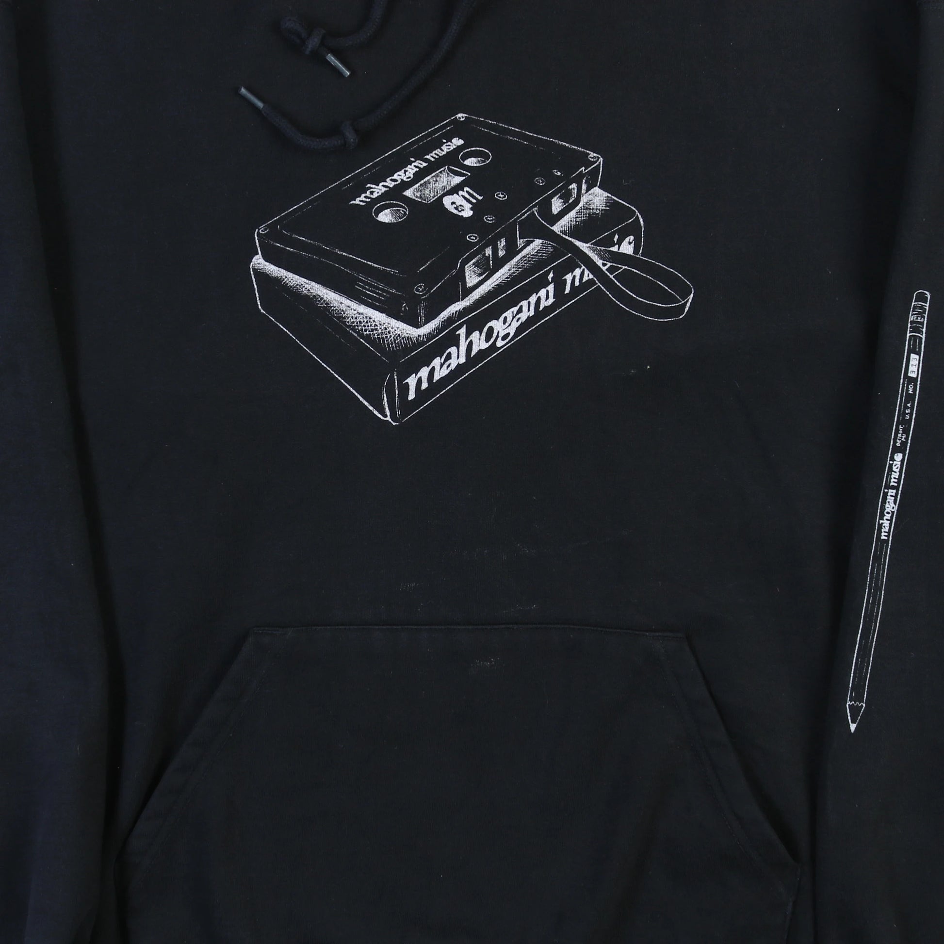 Vintage Hooded Sweatshirt - Black