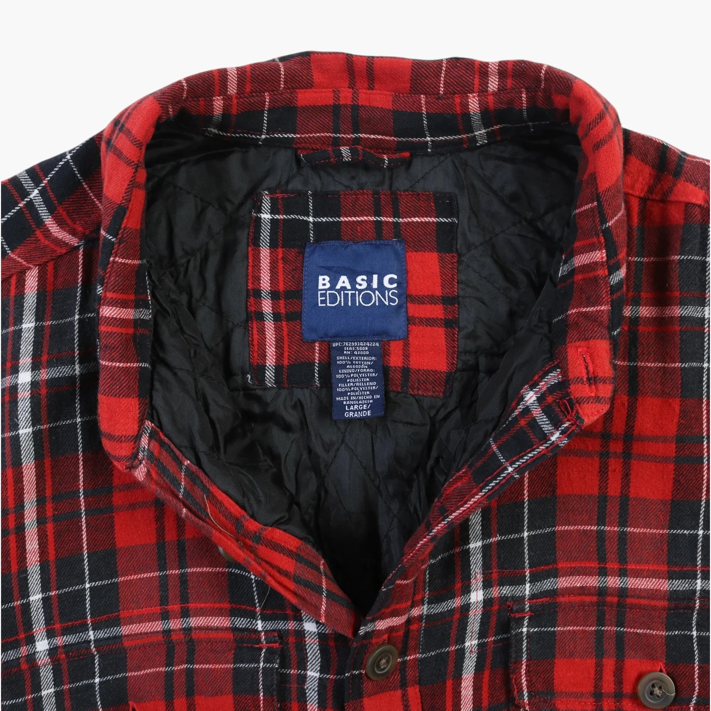 Basic Editions Lined Flannel Shirt