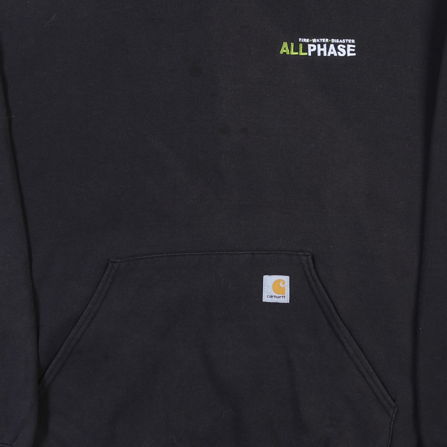 Vintage Hooded Sweatshirt - Black