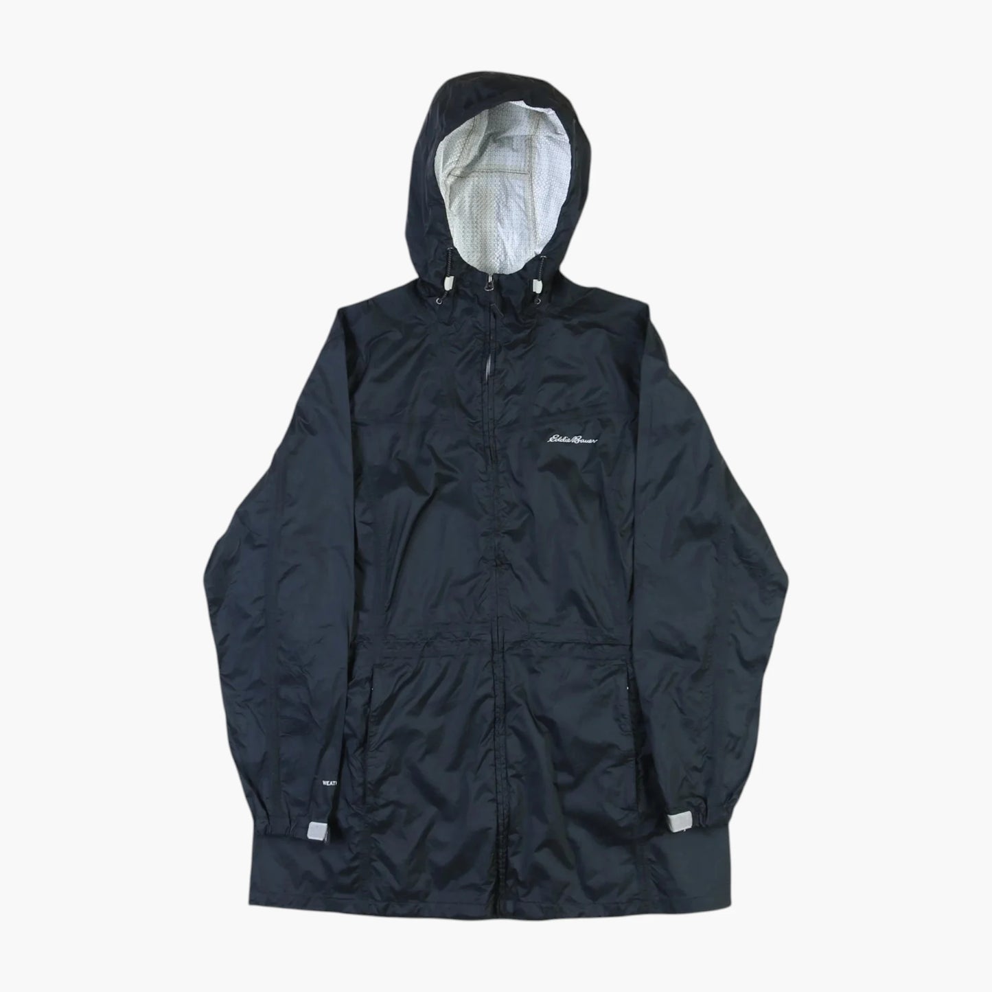 Hooded Windbreaker Jacket - Black