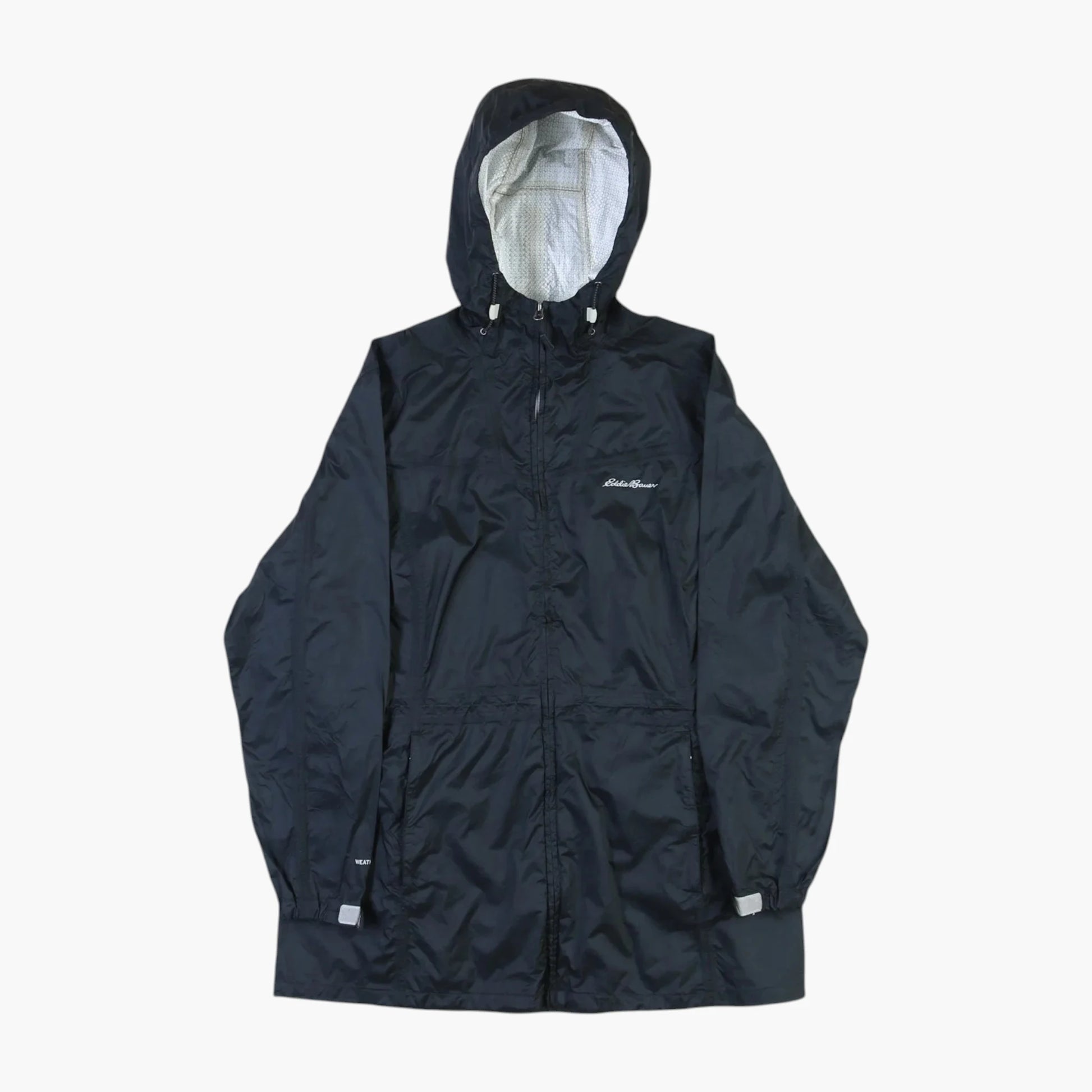 Hooded Windbreaker Jacket - Black