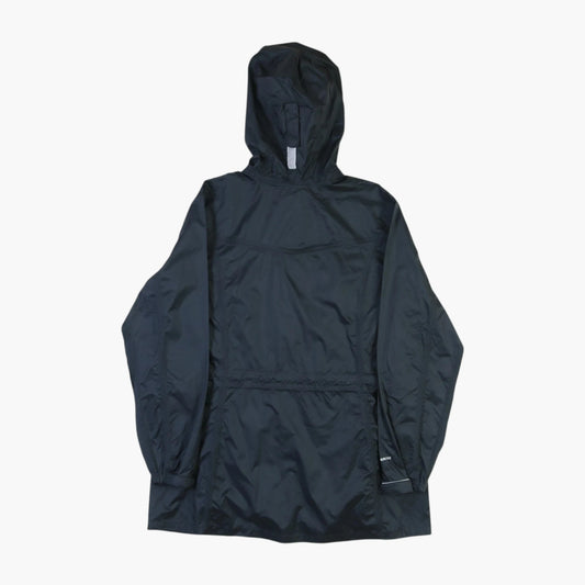 Hooded Windbreaker Jacket - Black