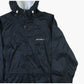 Hooded Windbreaker Jacket - Black