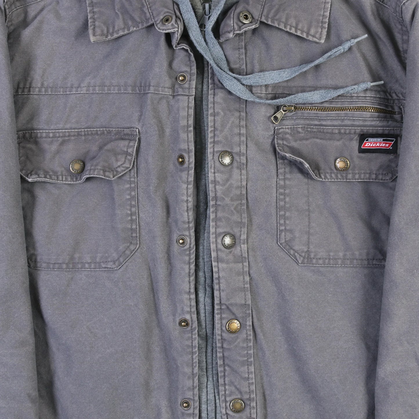 Hooded Work Jacket - Grey