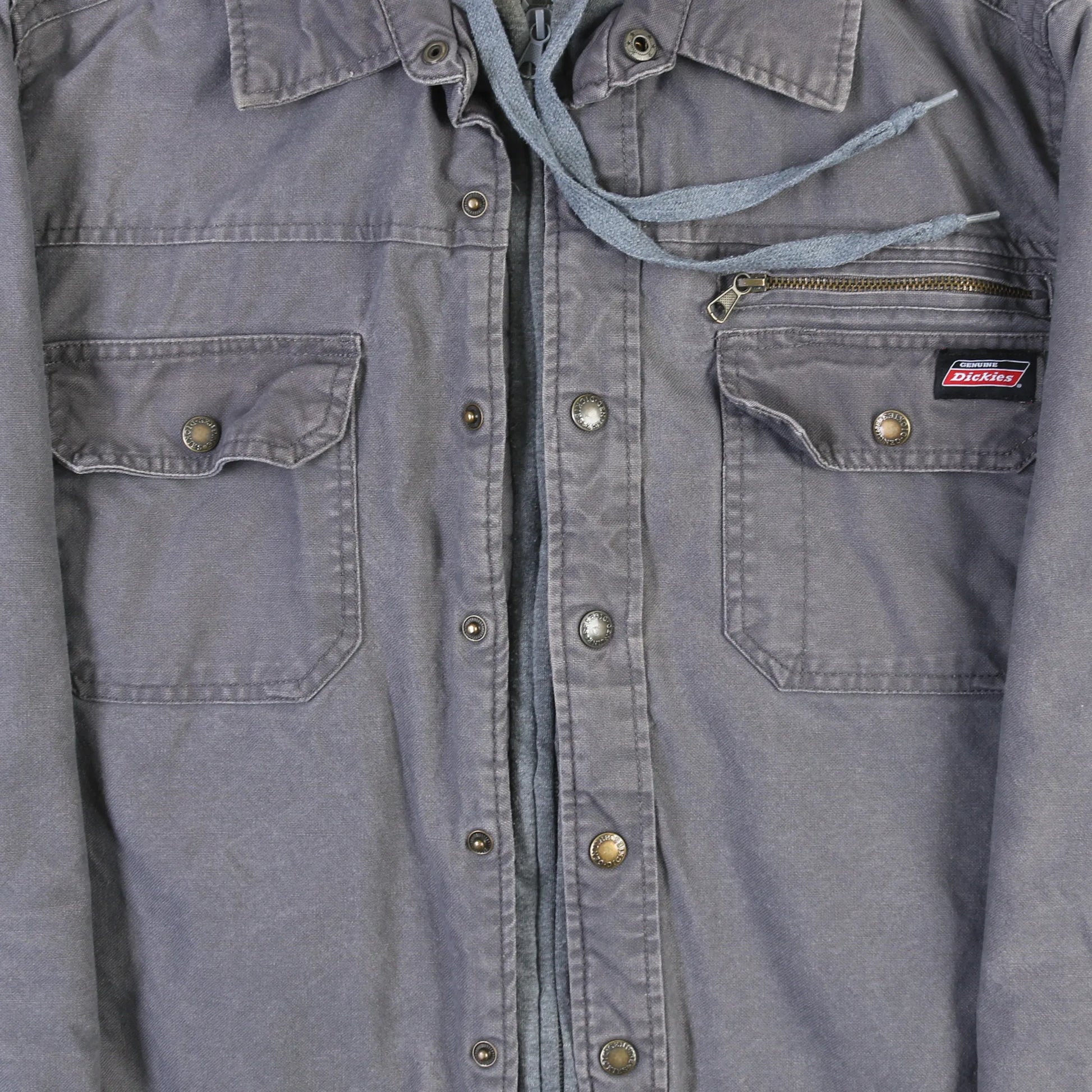 Hooded Work Jacket - Grey