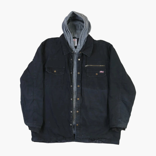 Hooded Work Jacket - Black