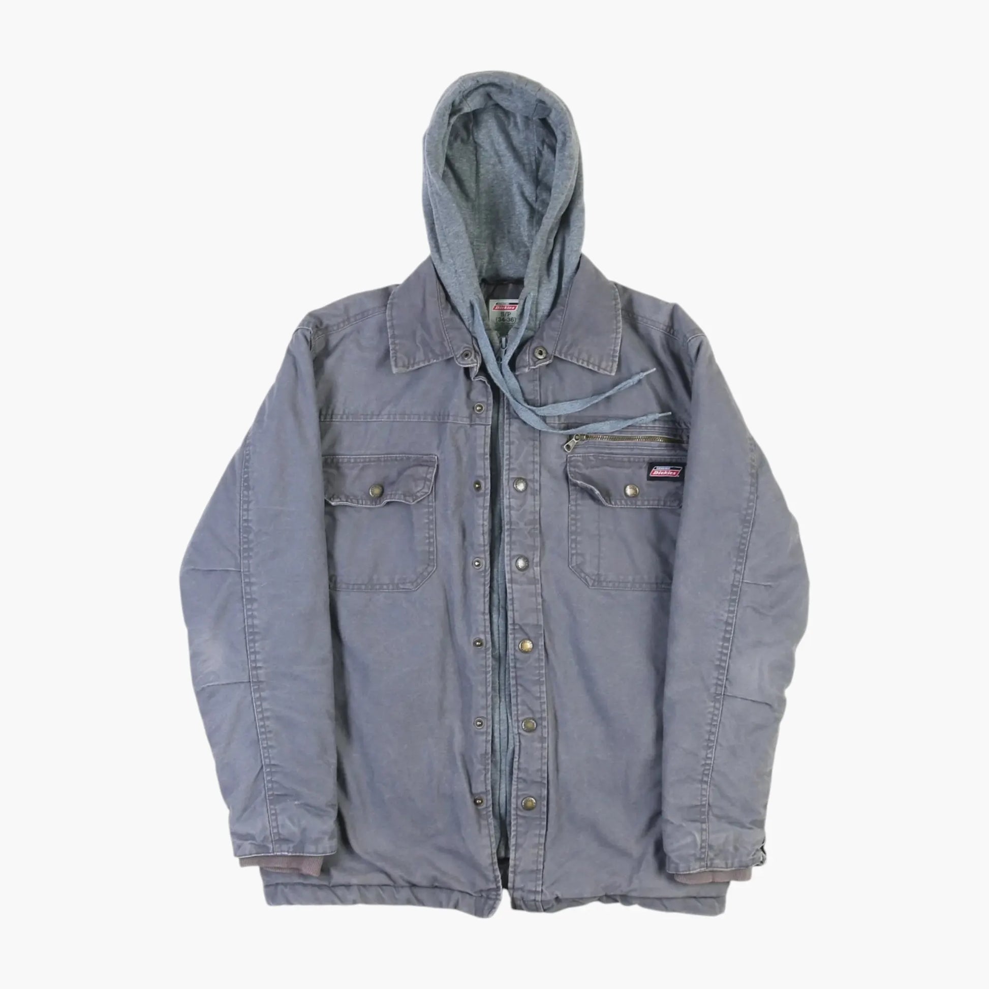Hooded Work Jacket - Grey