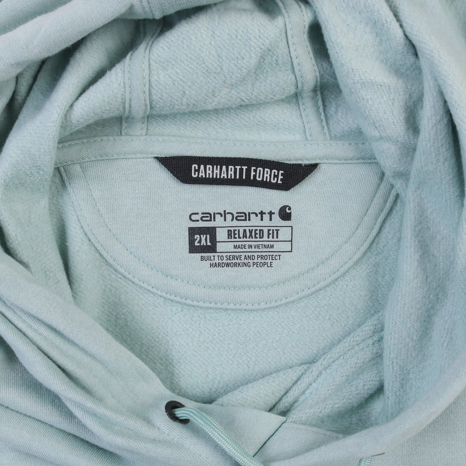 Vintage Hooded Sweatshirt - Turquoise