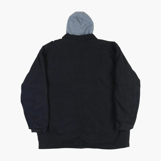 Hooded Work Jacket - Black