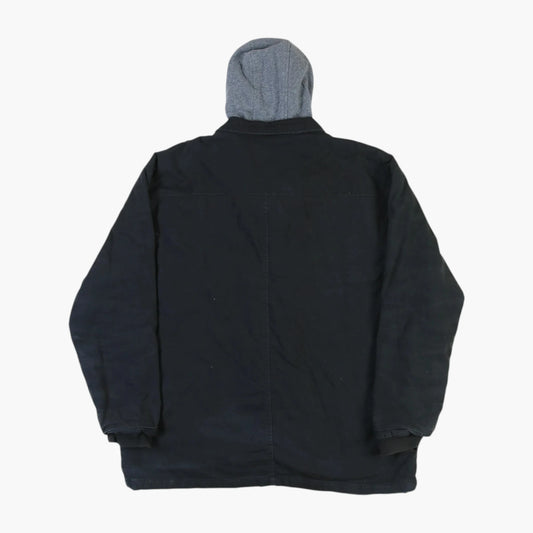 Hooded Work Jacket - Black
