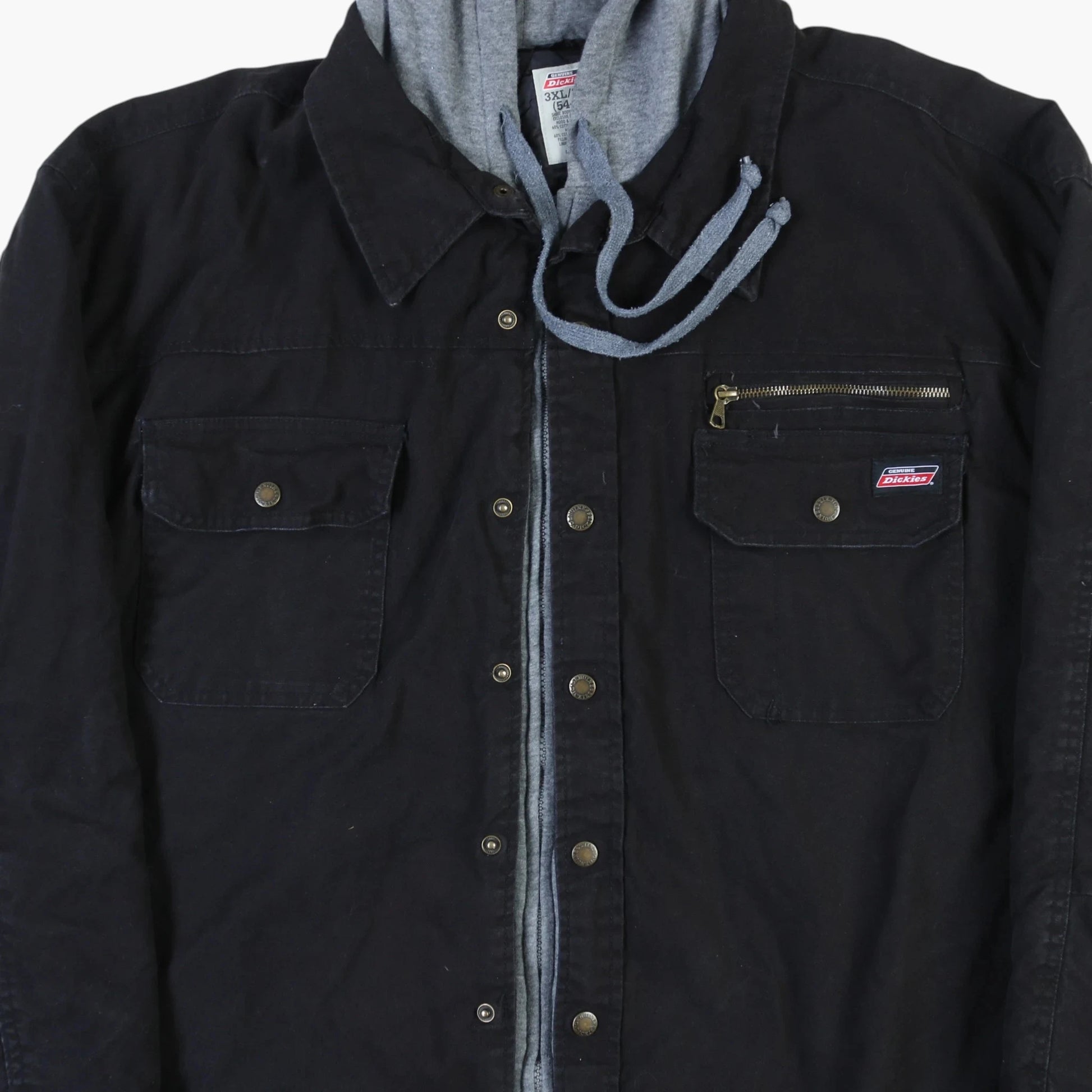 Hooded Work Jacket - Black