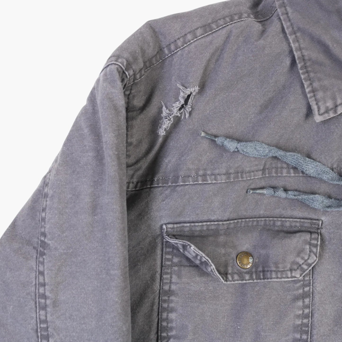 Hooded Work Jacket - Grey