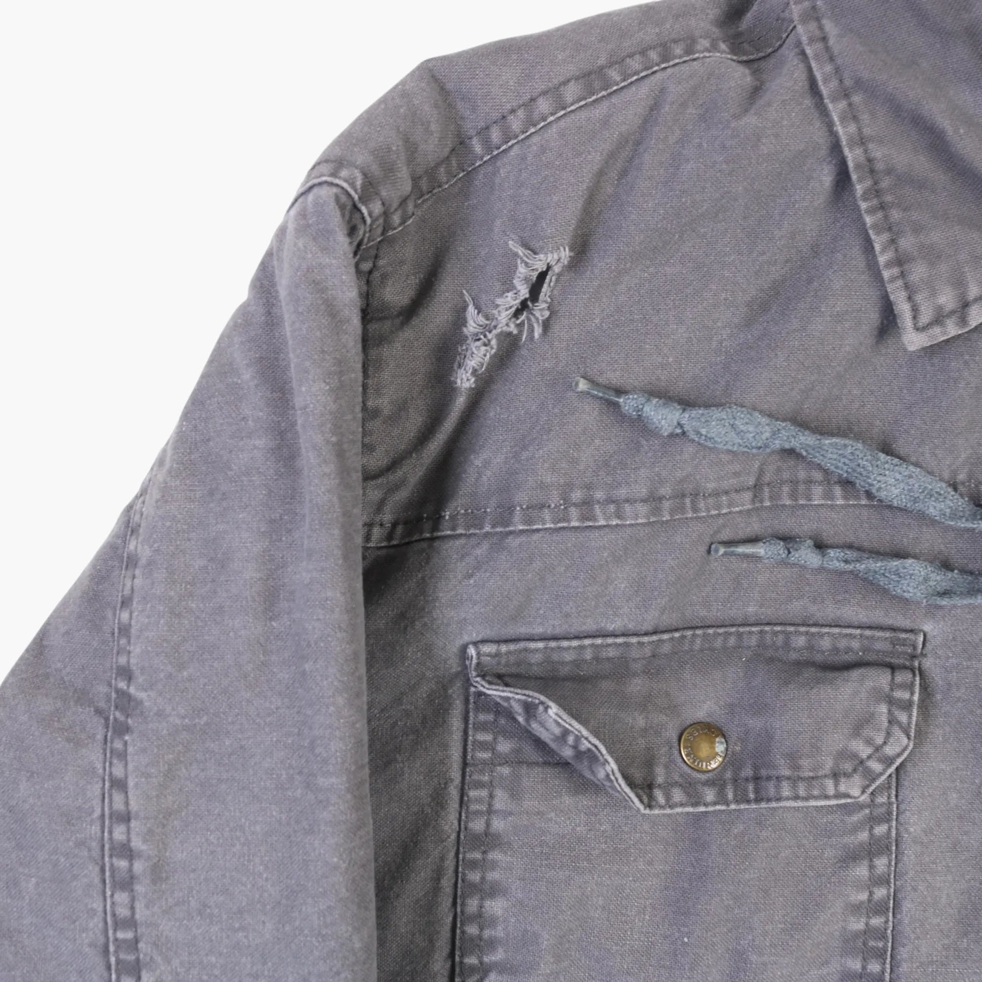 Hooded Work Jacket - Grey