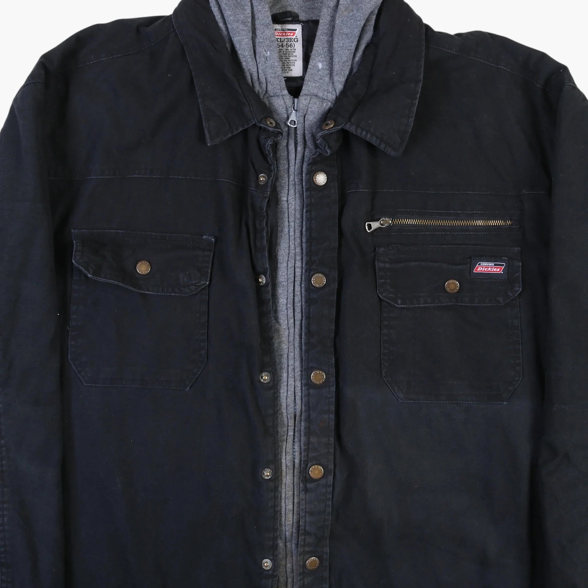 Hooded Work Jacket - Black