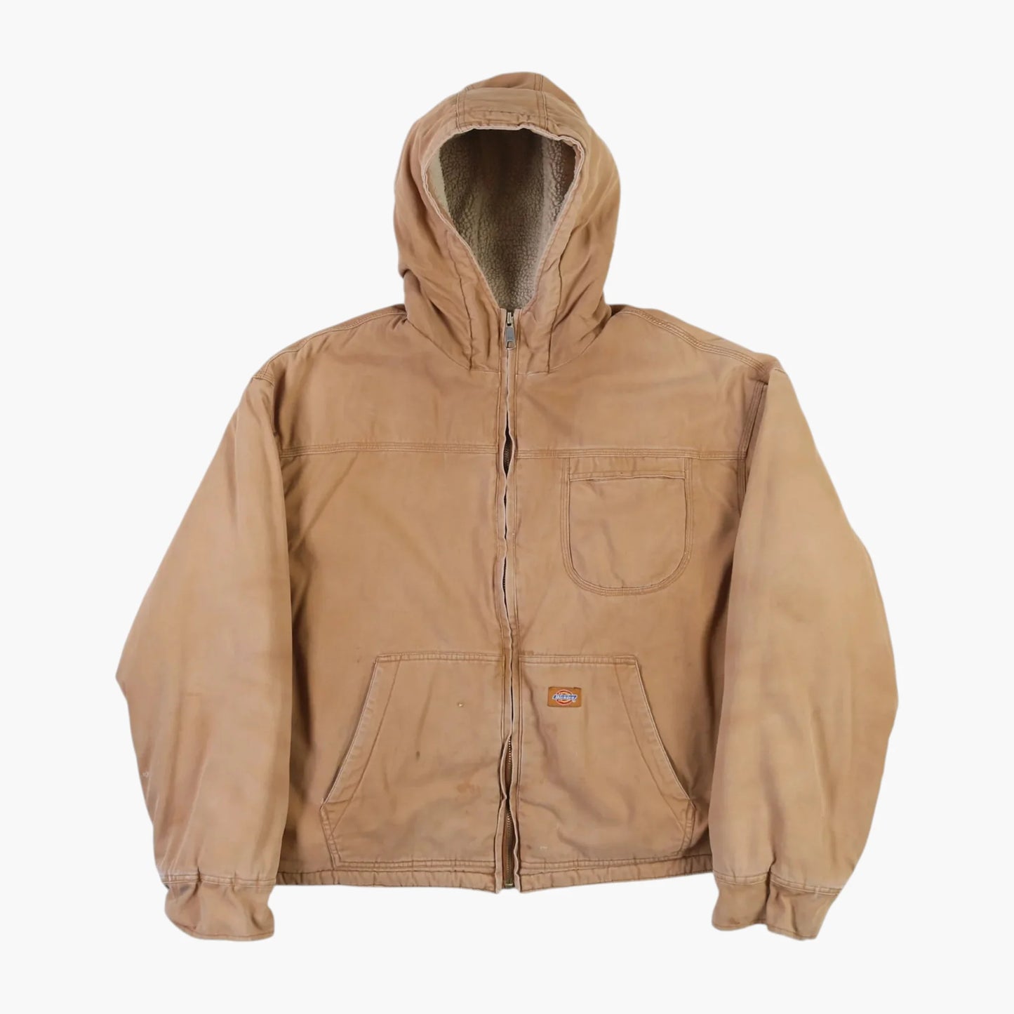 Hooded Work Jacket - Brown