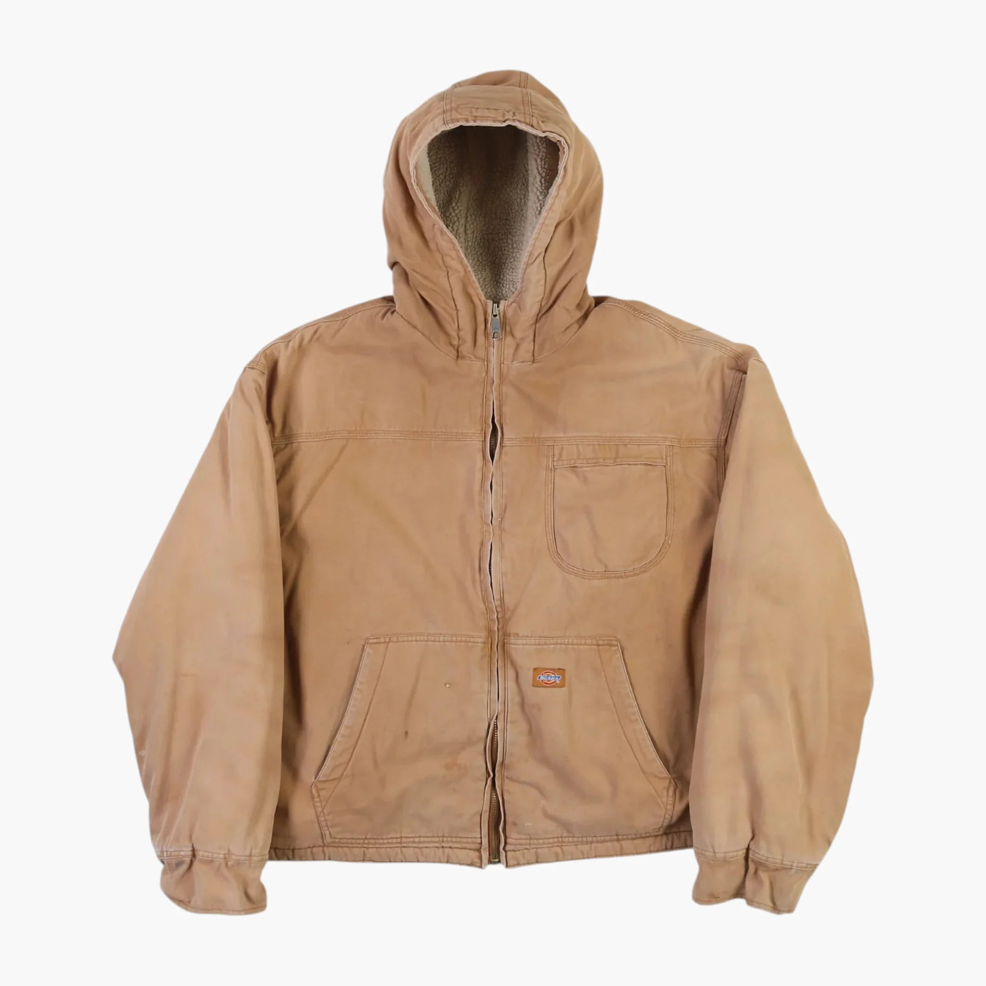 Hooded Work Jacket - Brown
