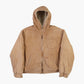 Hooded Work Jacket - Brown