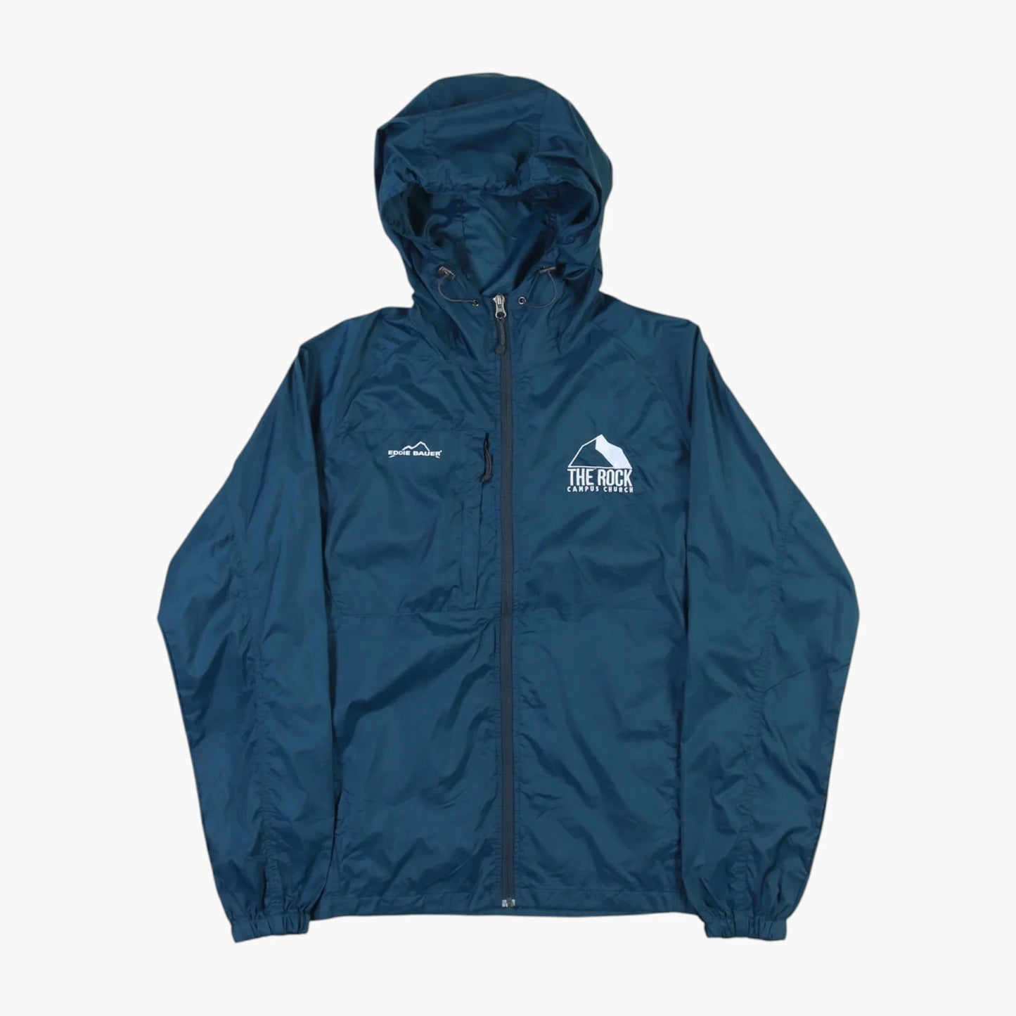 Hooded Windbreaker Jacket - Blue