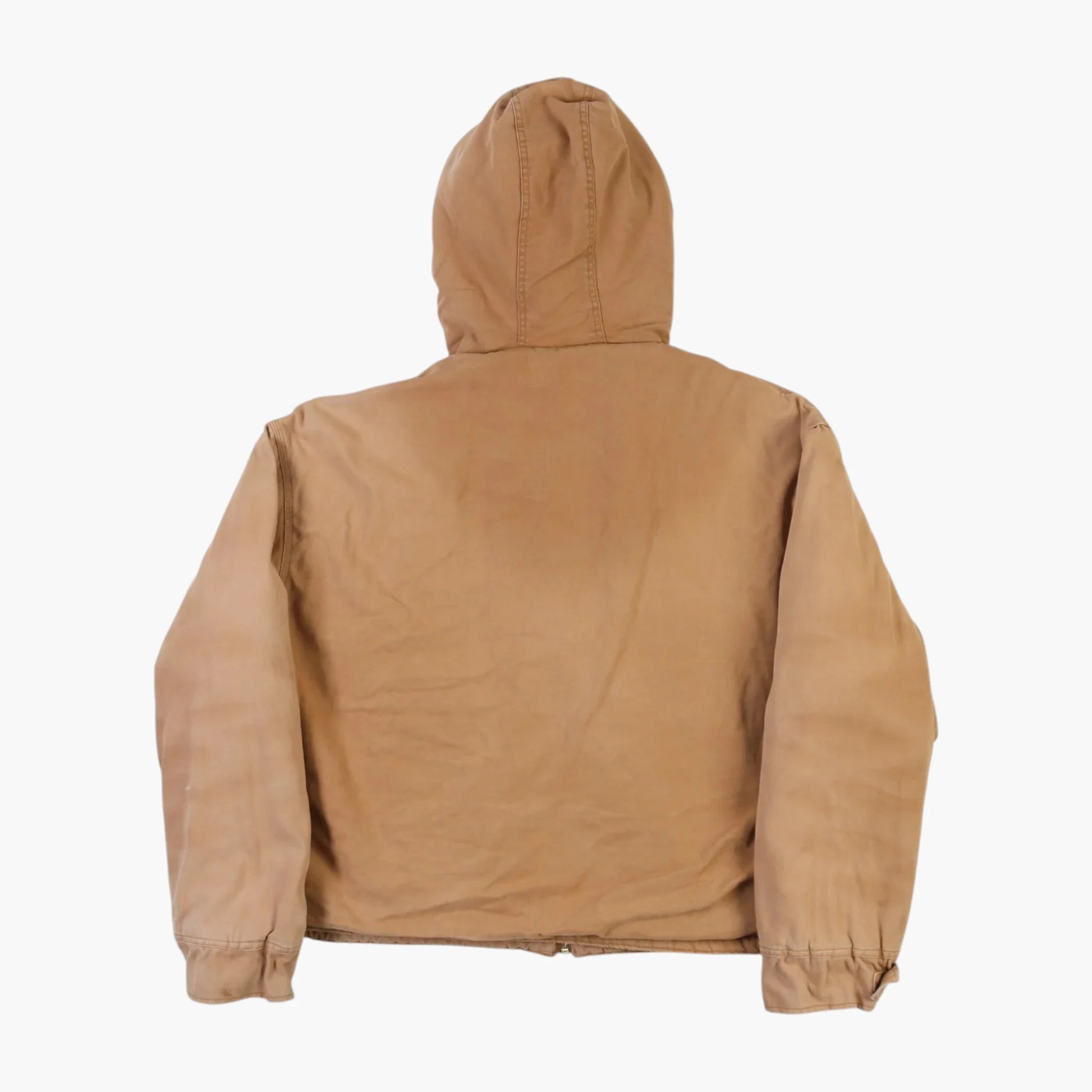 Hooded Work Jacket - Brown