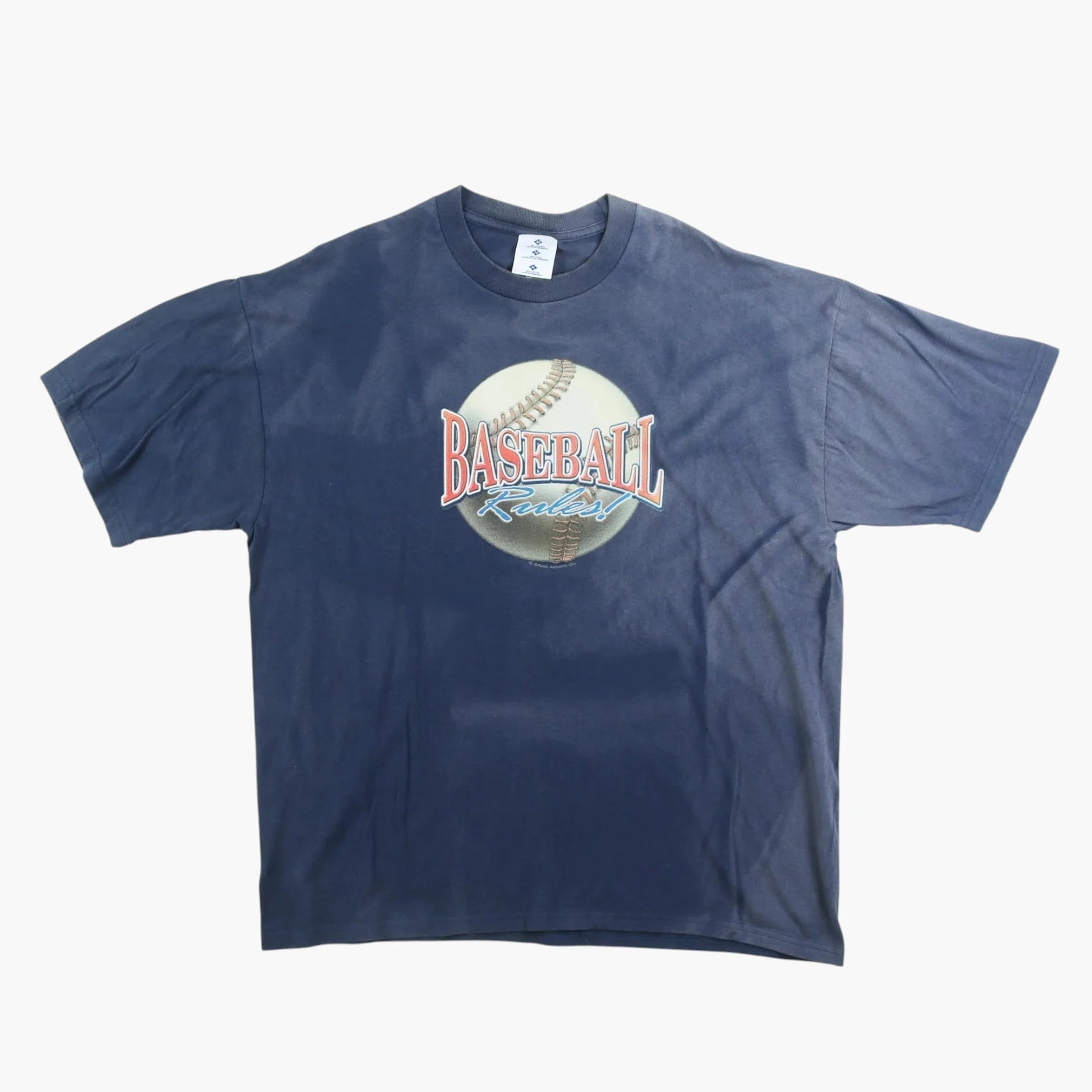 Sun Faded Baseball Rules T-Shirt