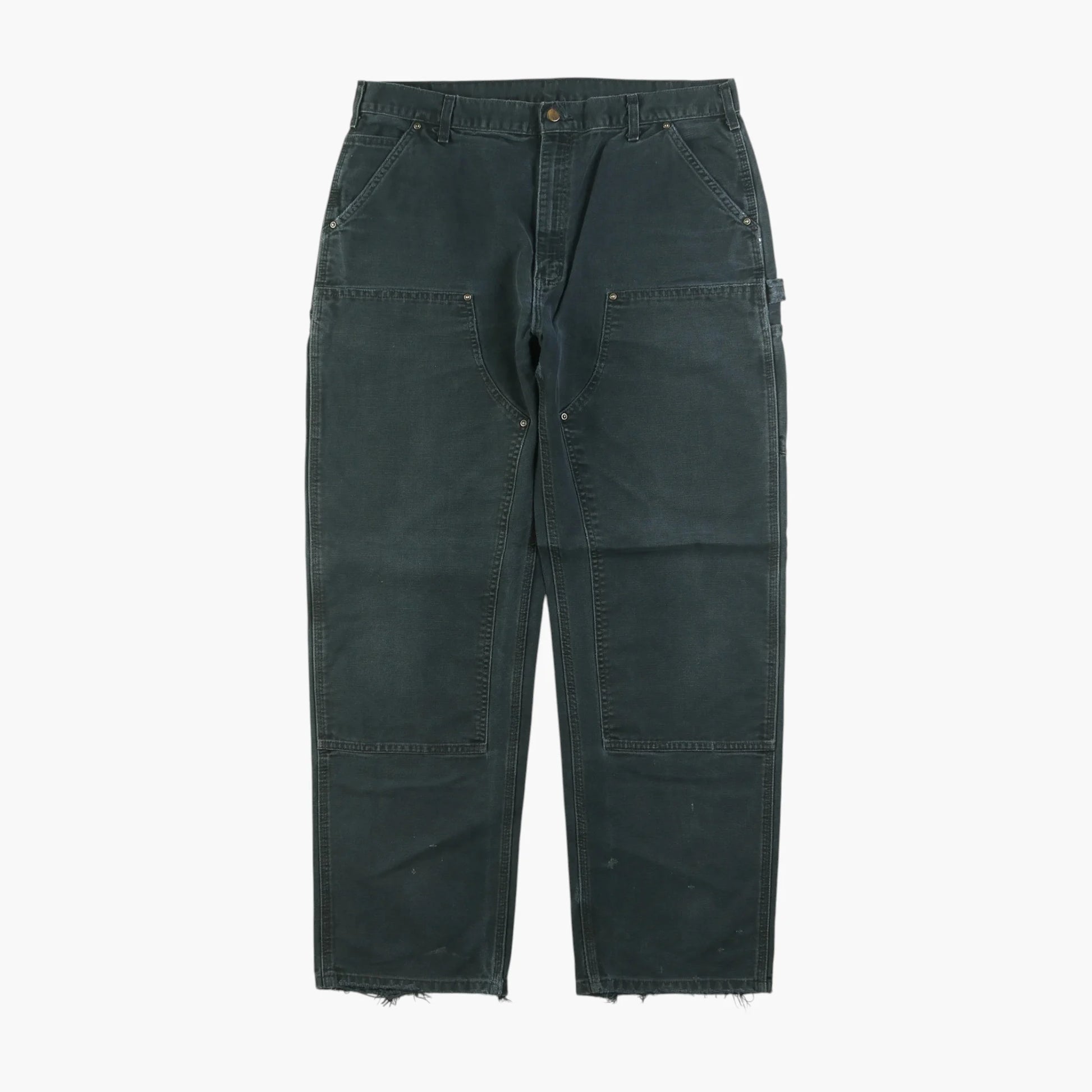 Vintage Double Knee Carpenter Pants - Black - 38/34